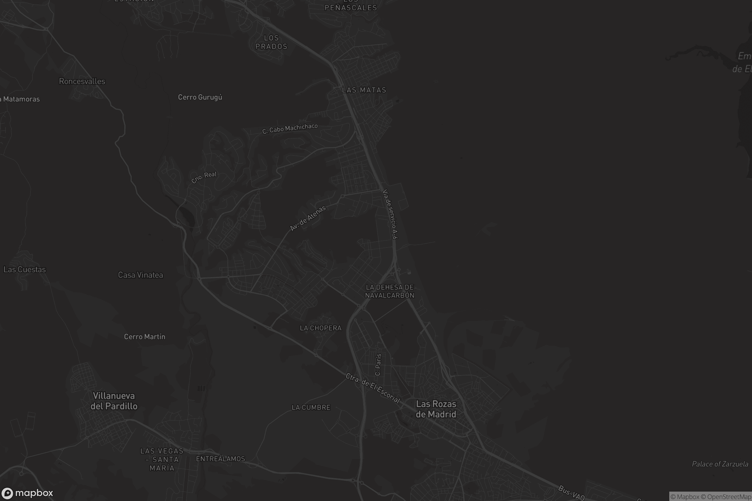 Mapa de Las Rozas de Madrid