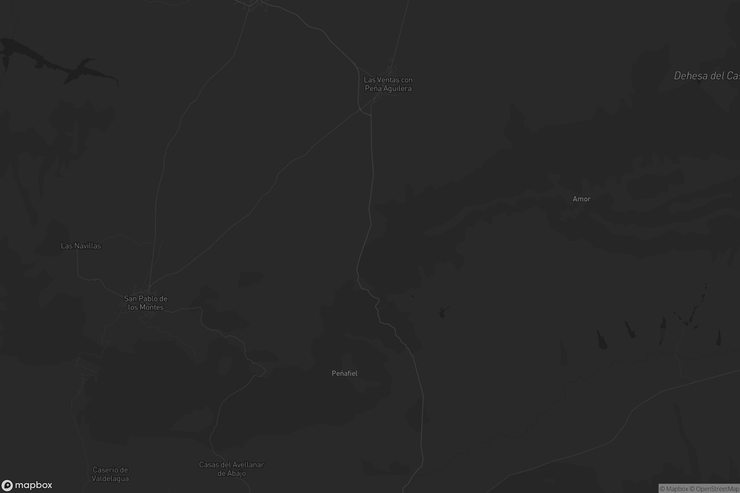 Mapa de Las Ventas con Peña Aguilera
