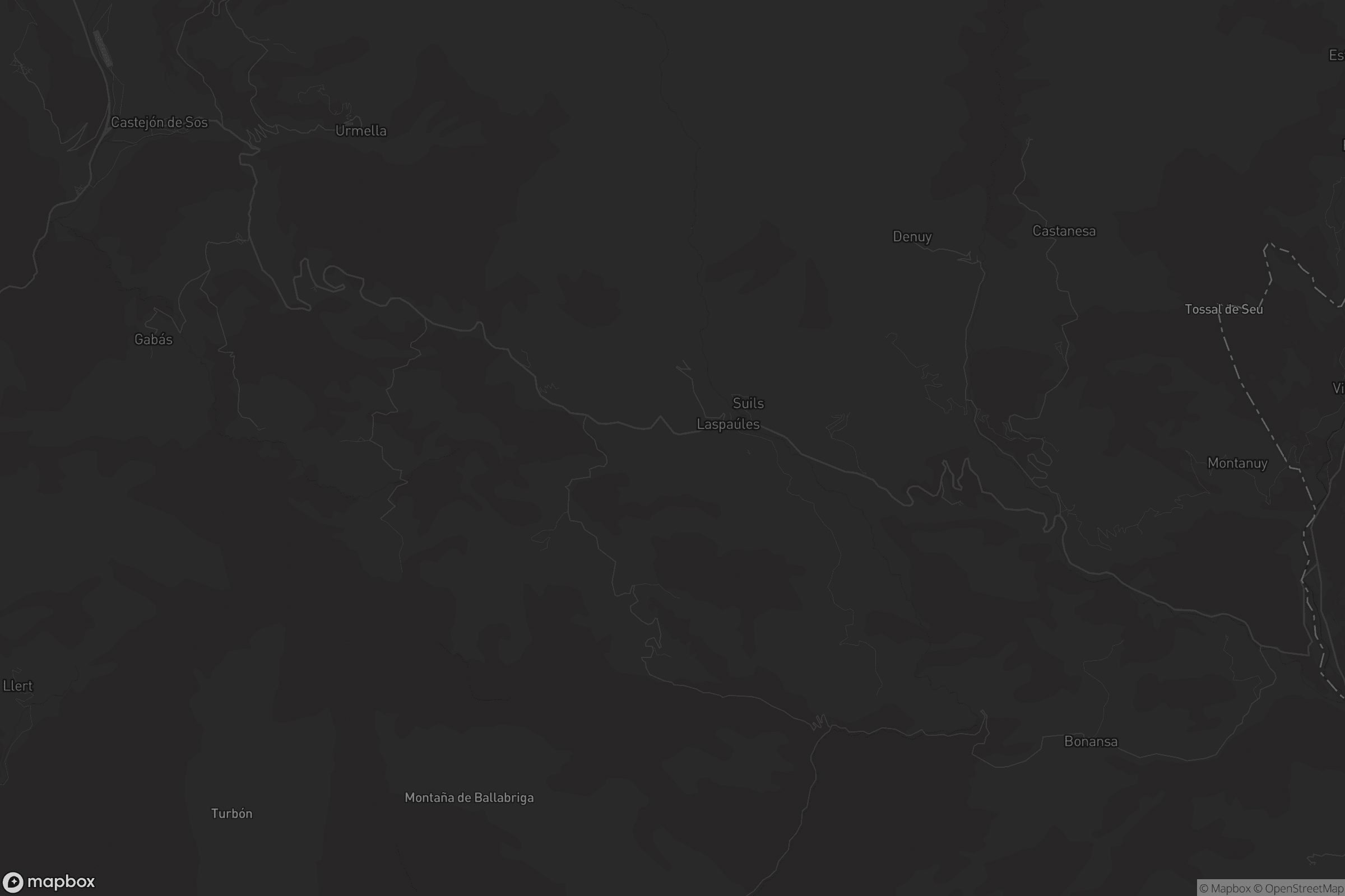 Mapa de Laspaúles / Les Paüls