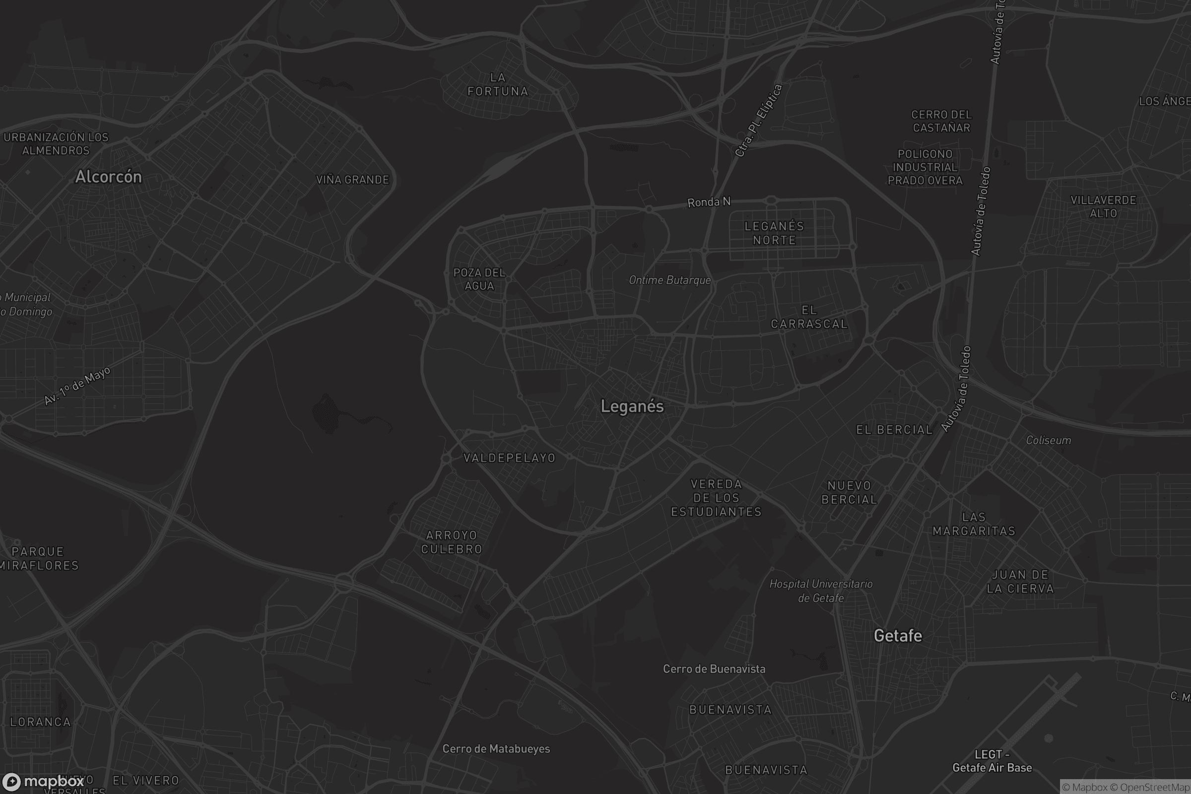 Mapa de Leganés