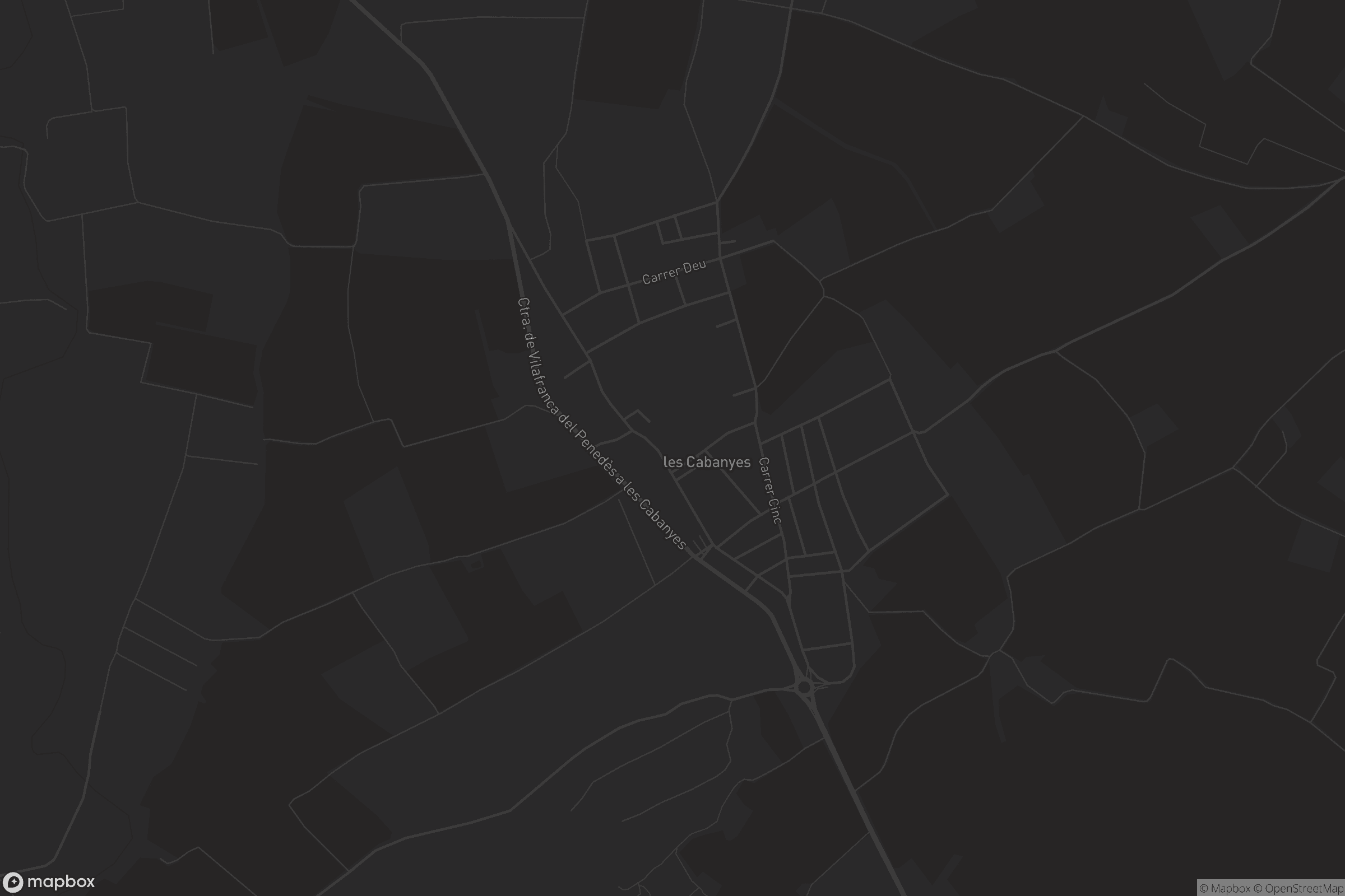 Mapa de les Cabanyes