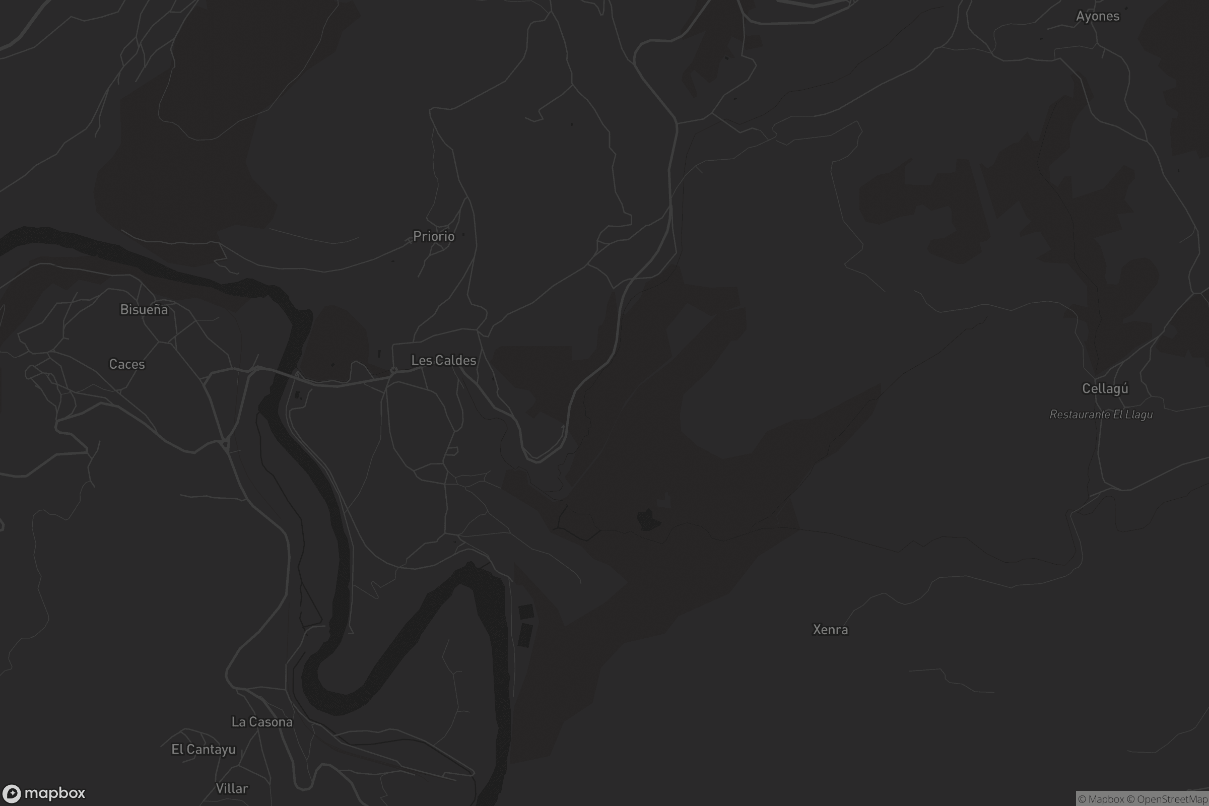 Mapa de Les Caldes