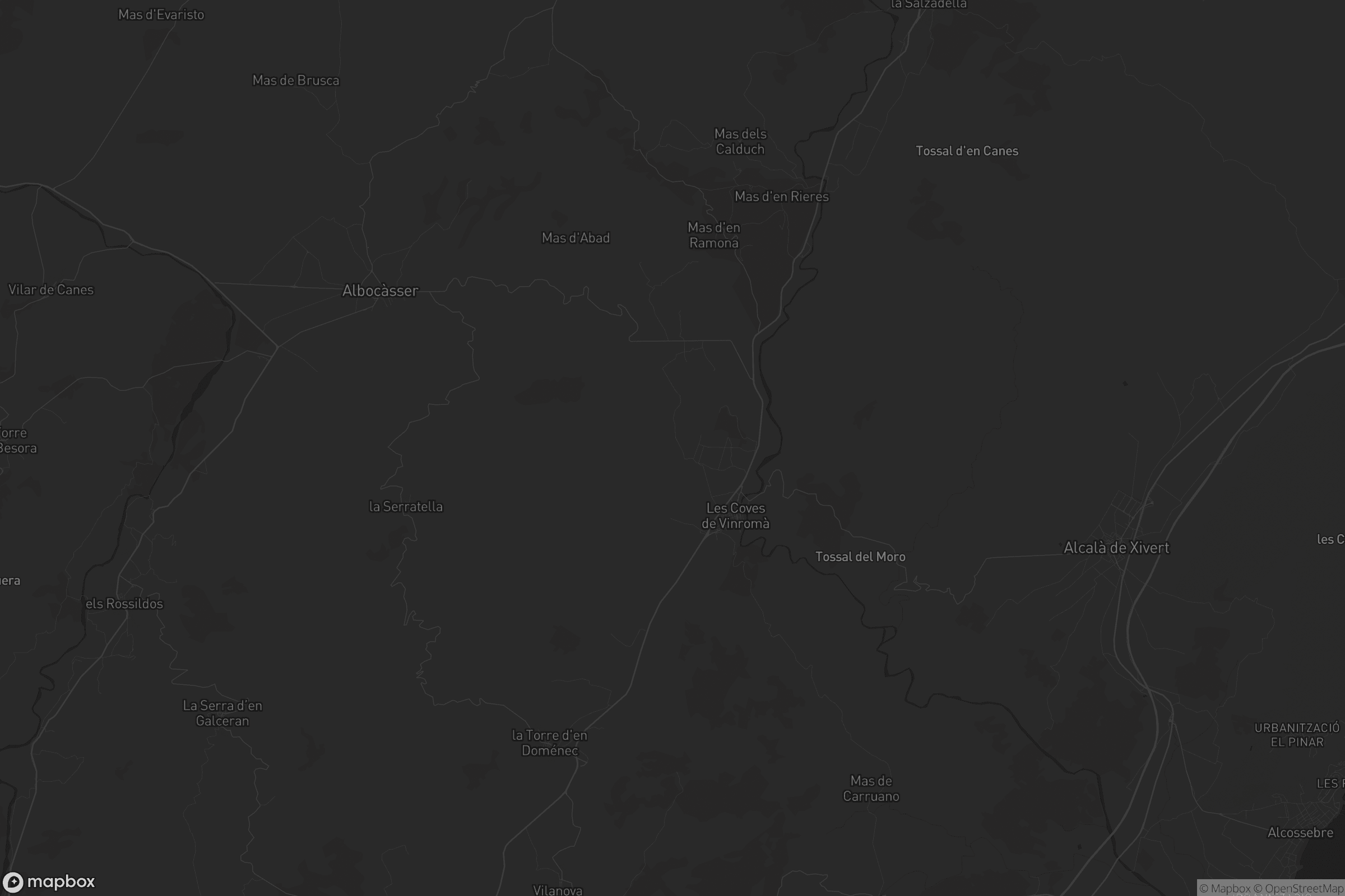 Mapa de les Coves de Vinromà