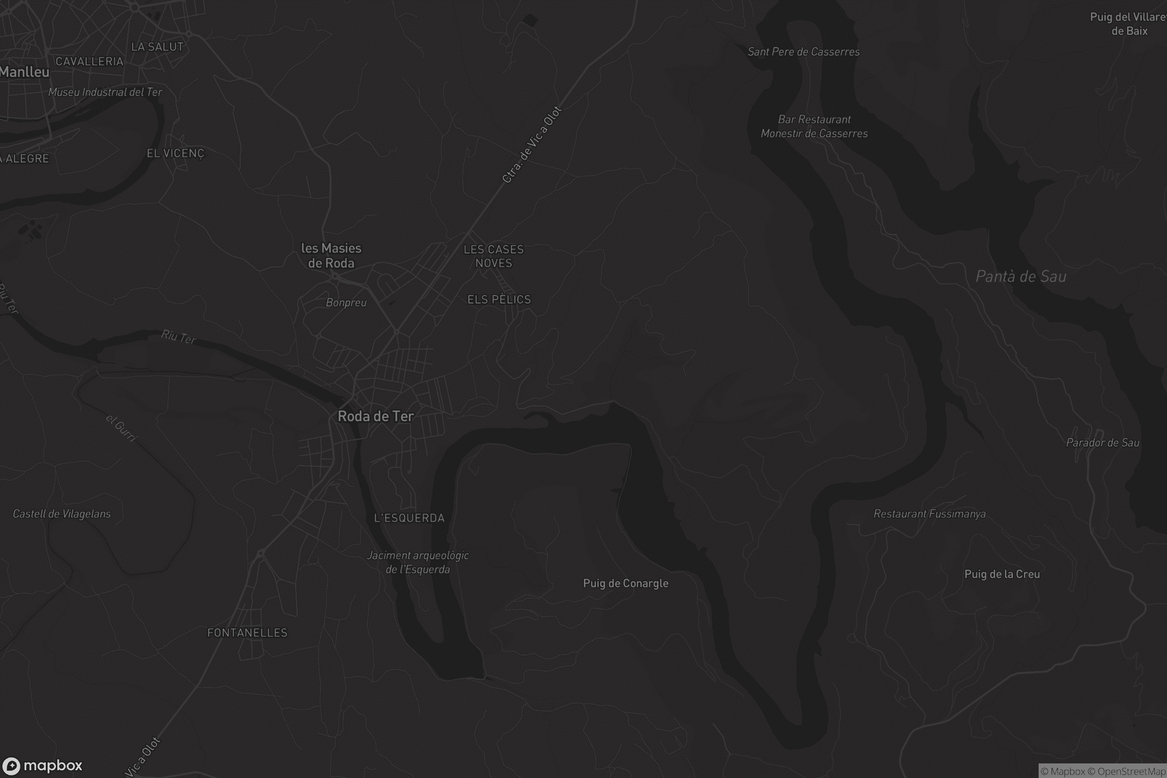 Mapa de les Masies de Roda