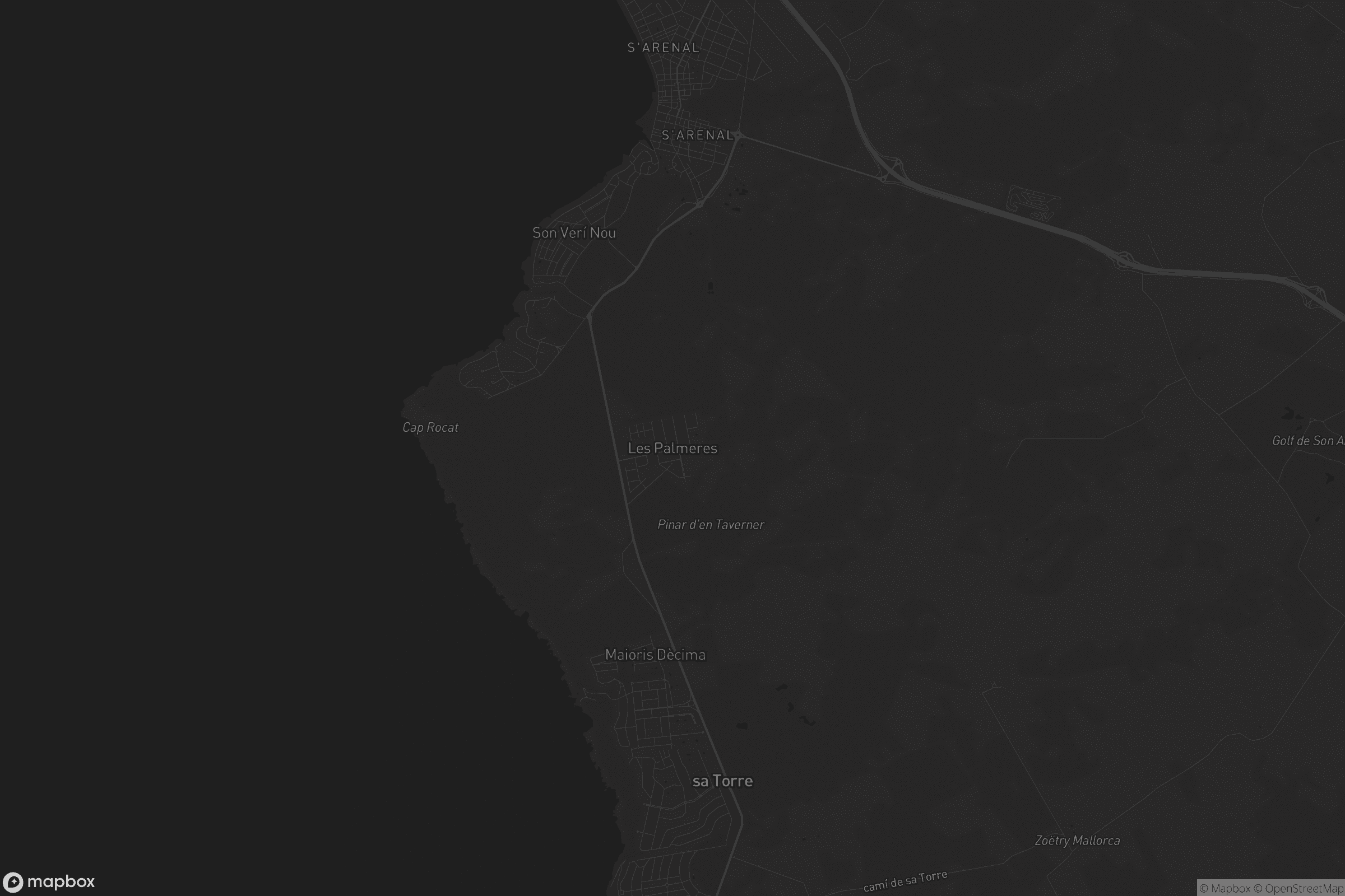 Mapa de Les Palmeres