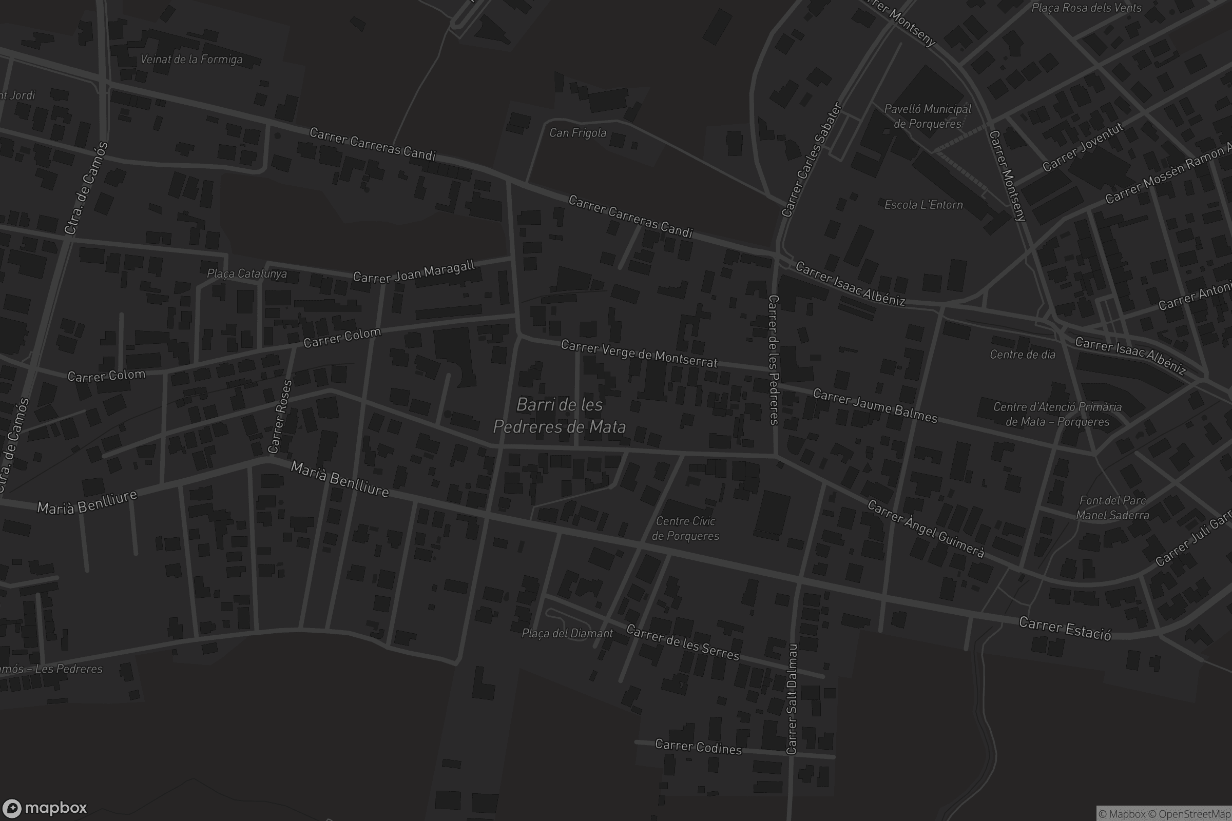 Mapa de Les Pedreres