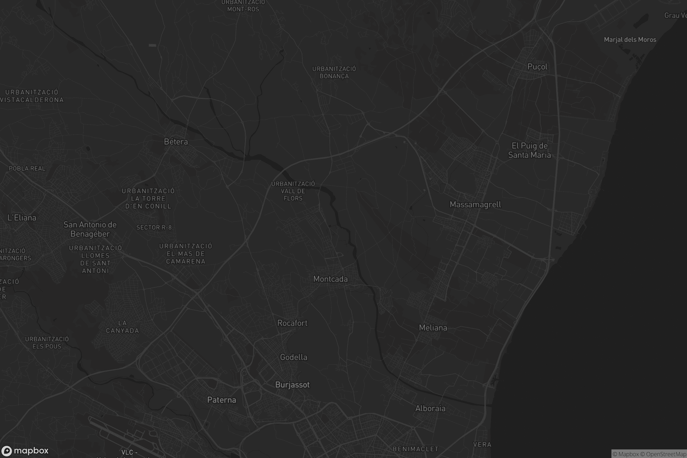 Mapa de l'Horta Nord