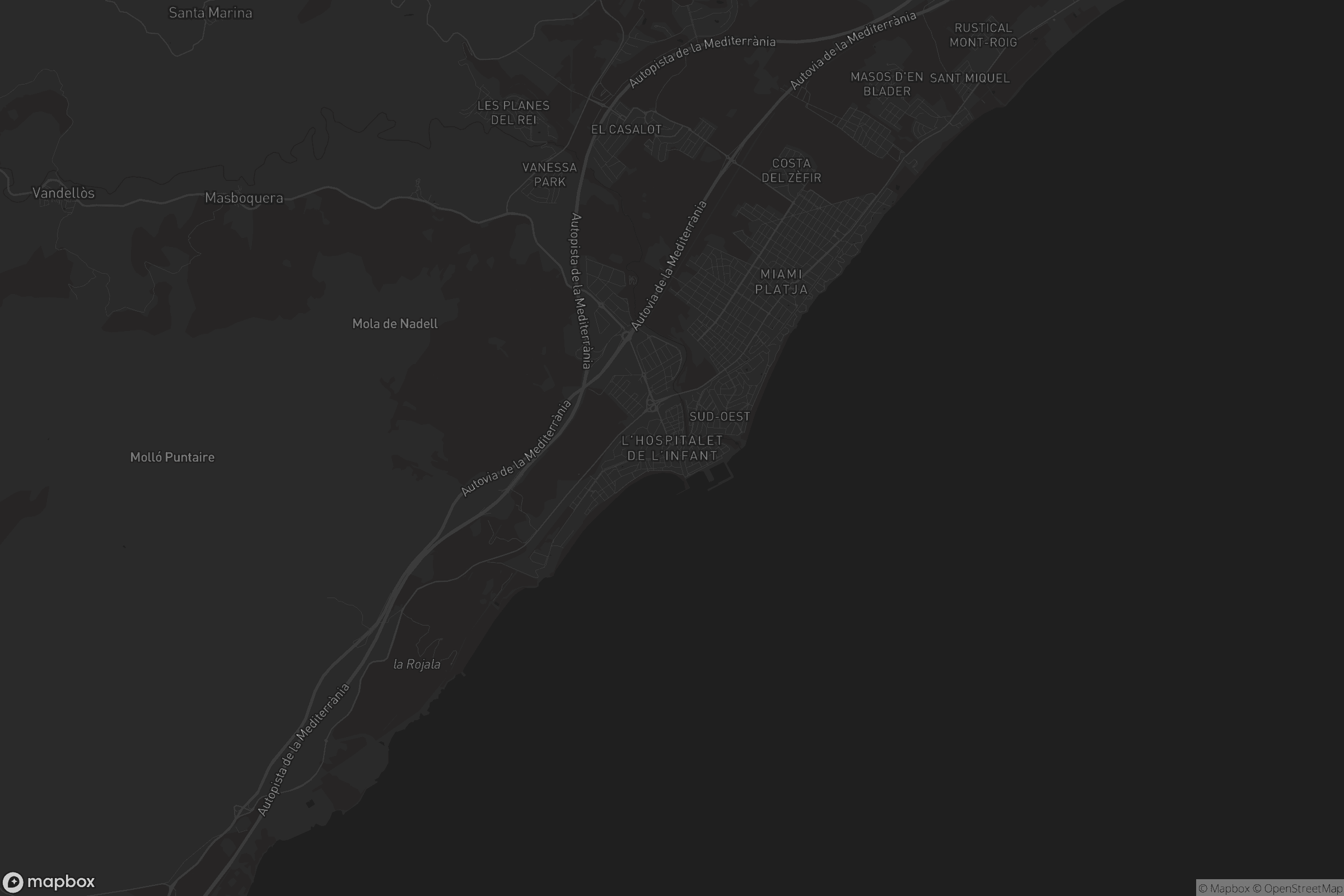 Mapa de l'Hospitalet de l'Infant