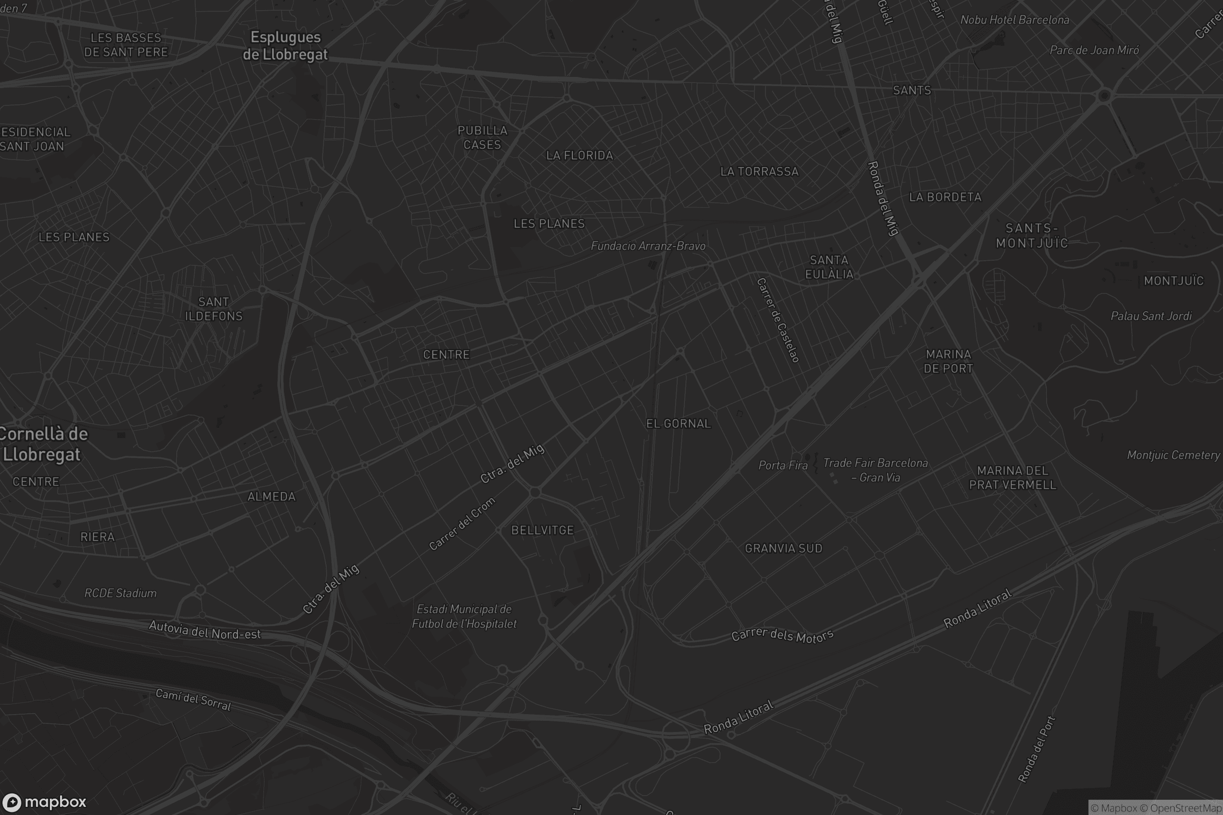 Mapa de l'Hospitalet de Llobregat