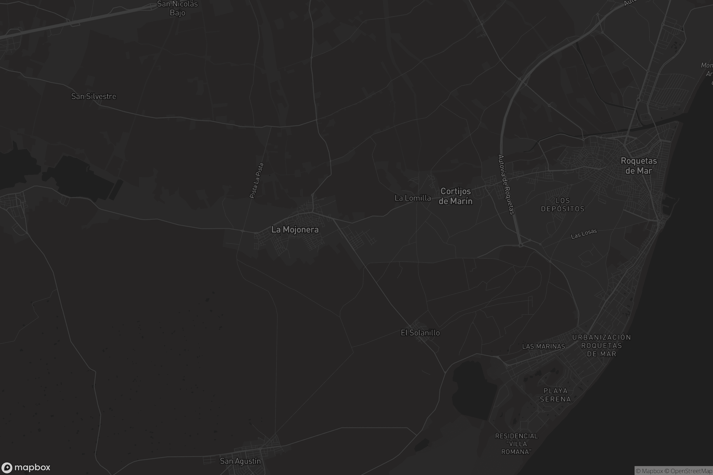 Mapa de Llanos de Vícar