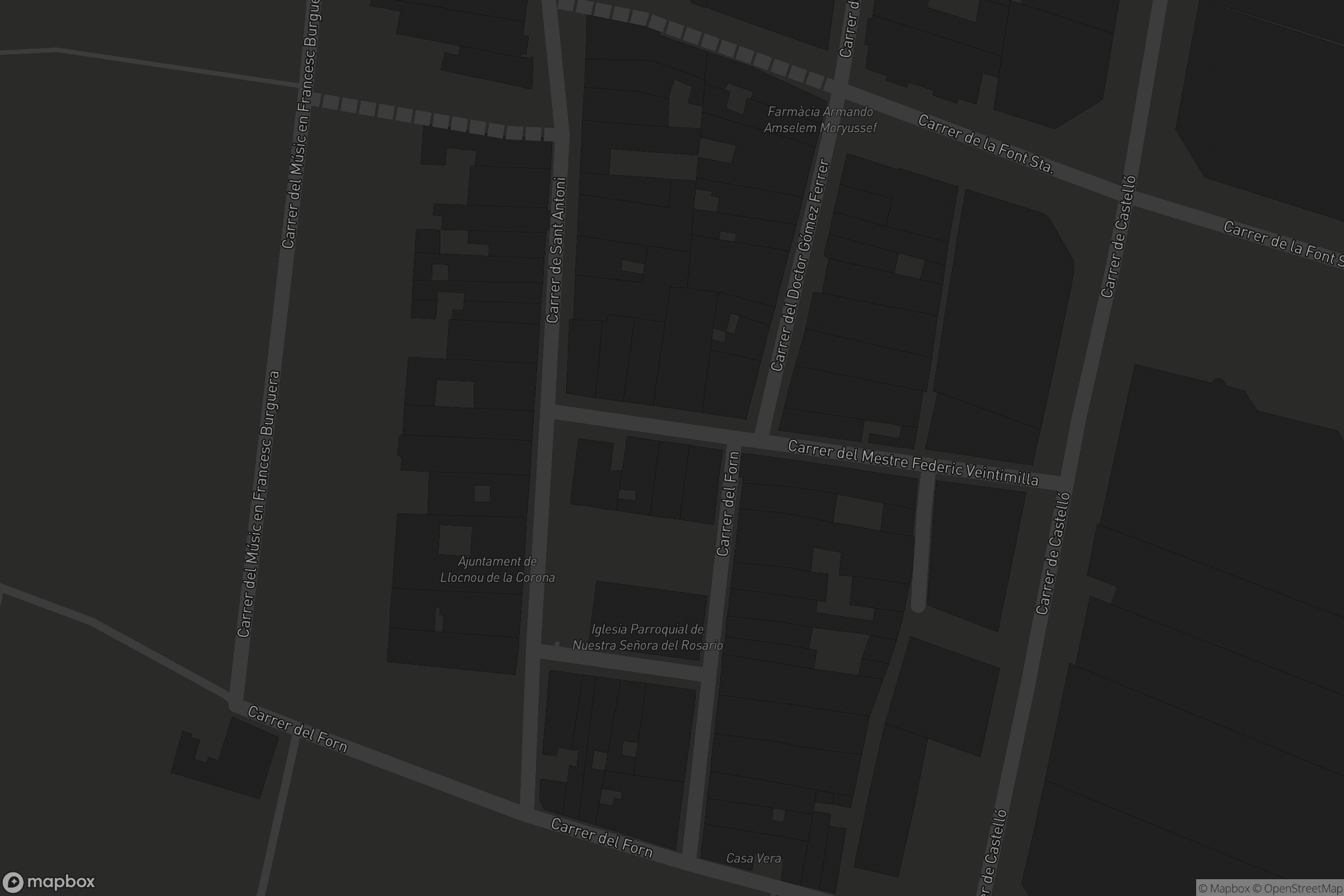 Mapa de Llocnou de la Corona