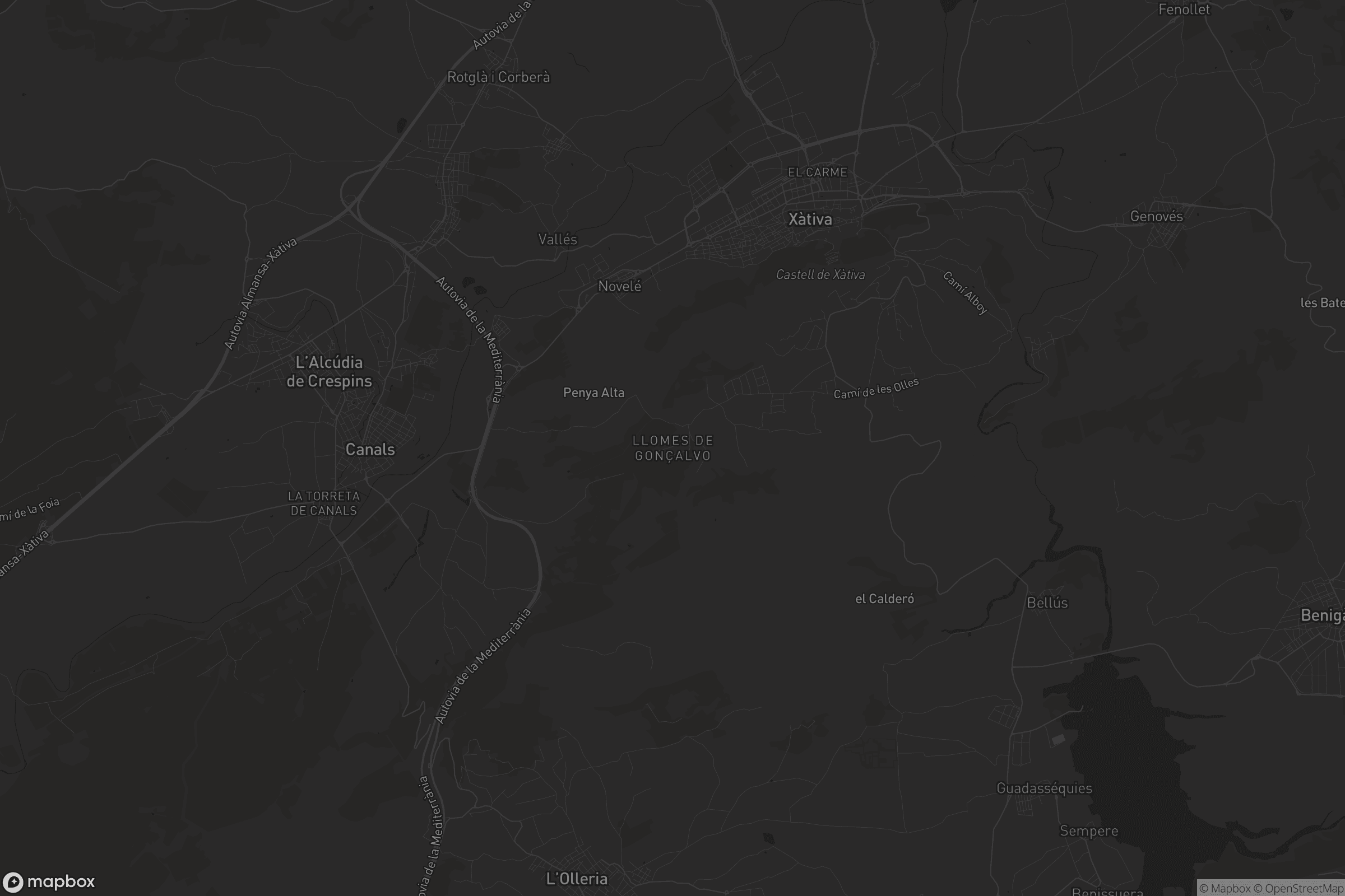 Mapa de Llomes de Gonçalvo