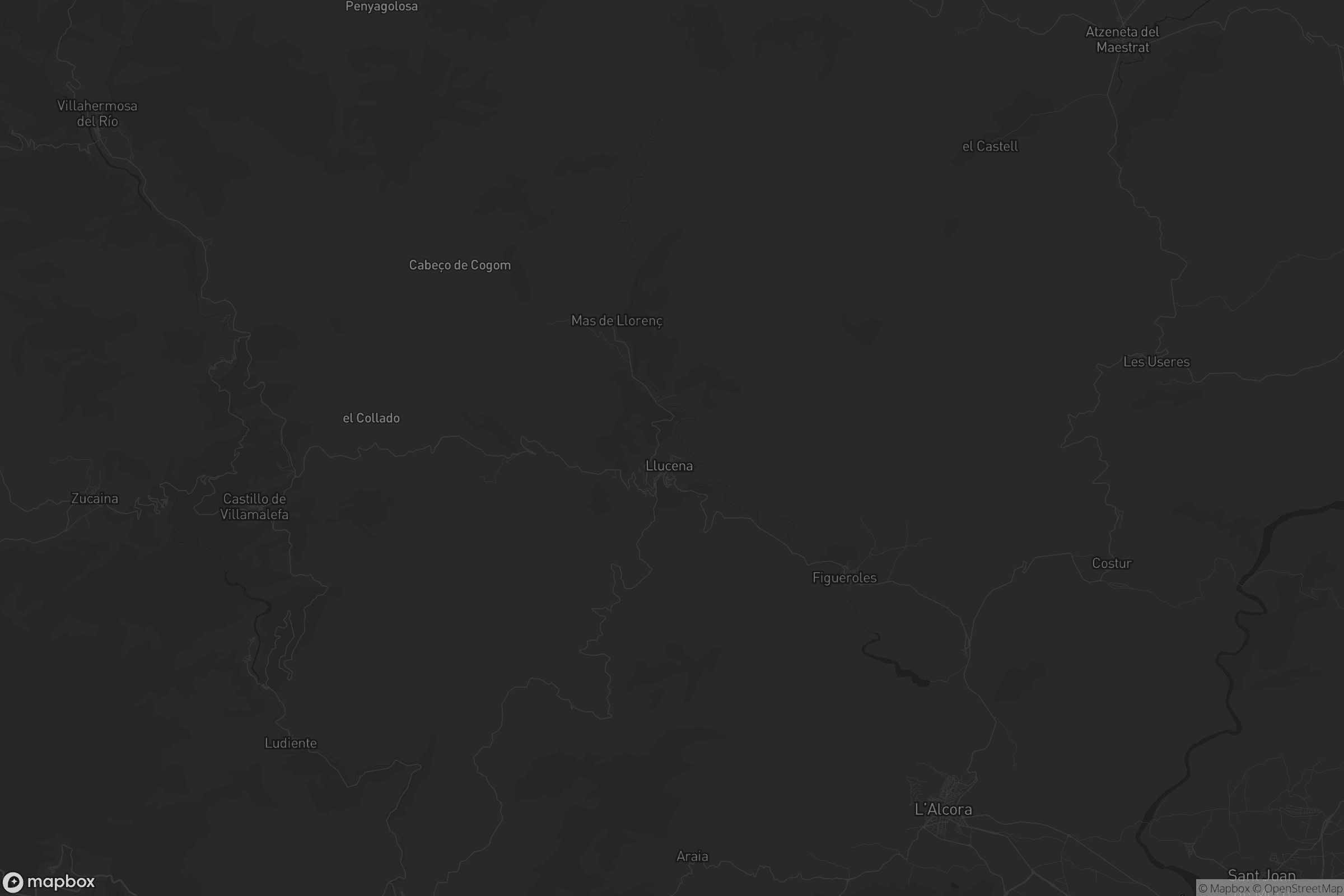 Mapa de Llucena / Lucena del Cid