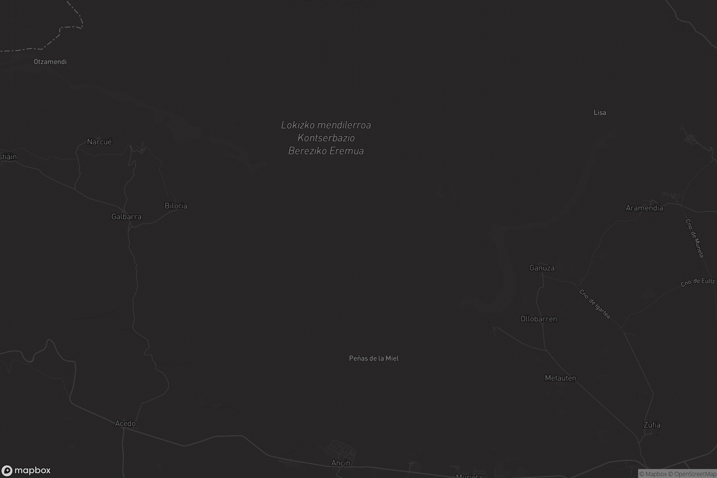 Mapa de Lokiz mendilerroa / Sierra de Lokiz