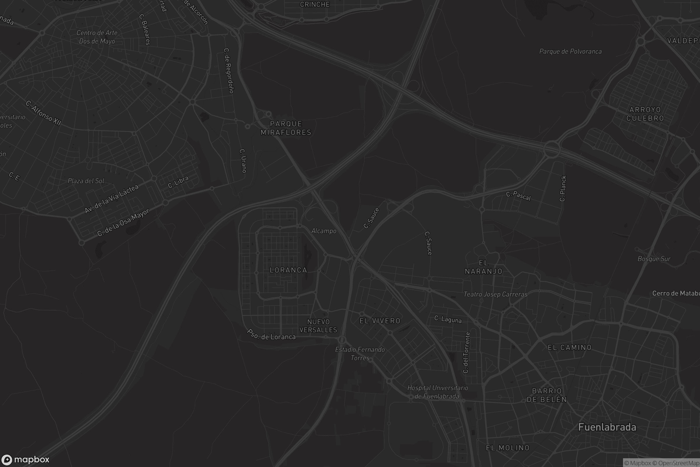 Mapa de Loranca - Nuevo Versalles - Parque Miraflores