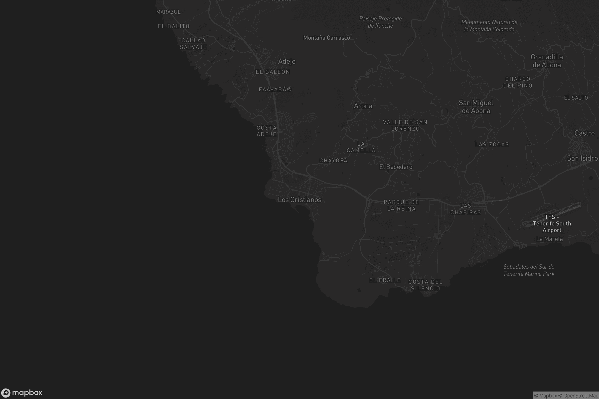Mapa de Los Cristianos