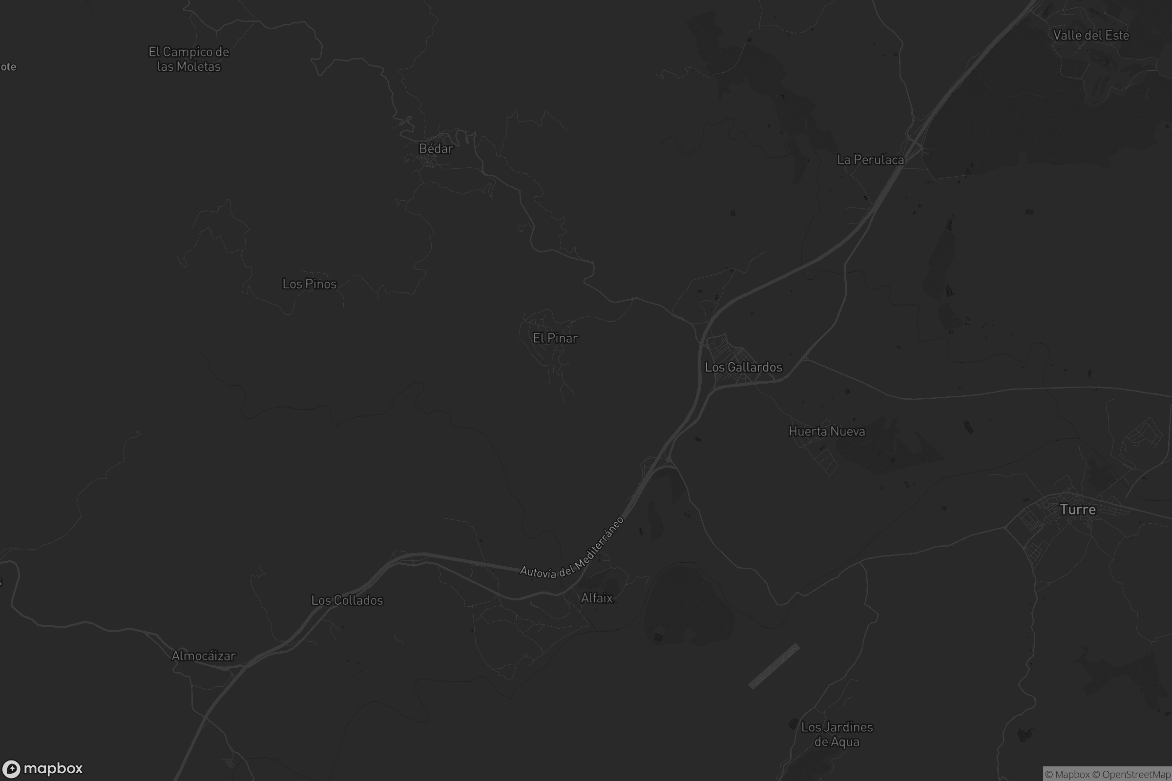 Mapa de Los Gallardos