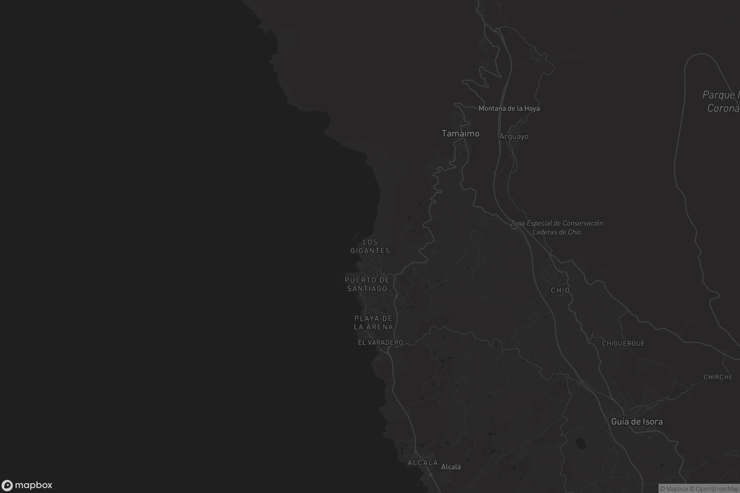 Mapa de Los Gigantes