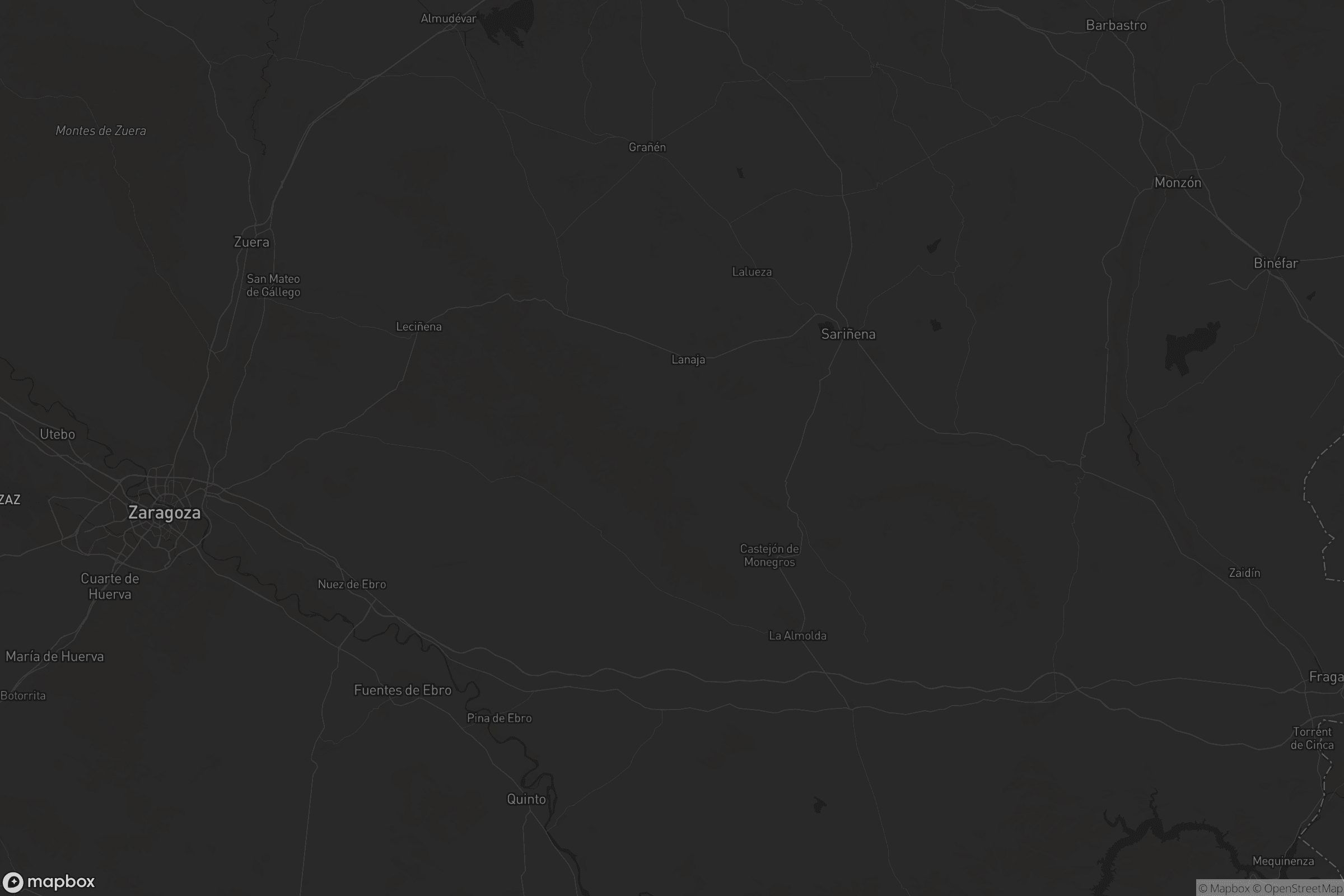 Mapa de Los Monegros