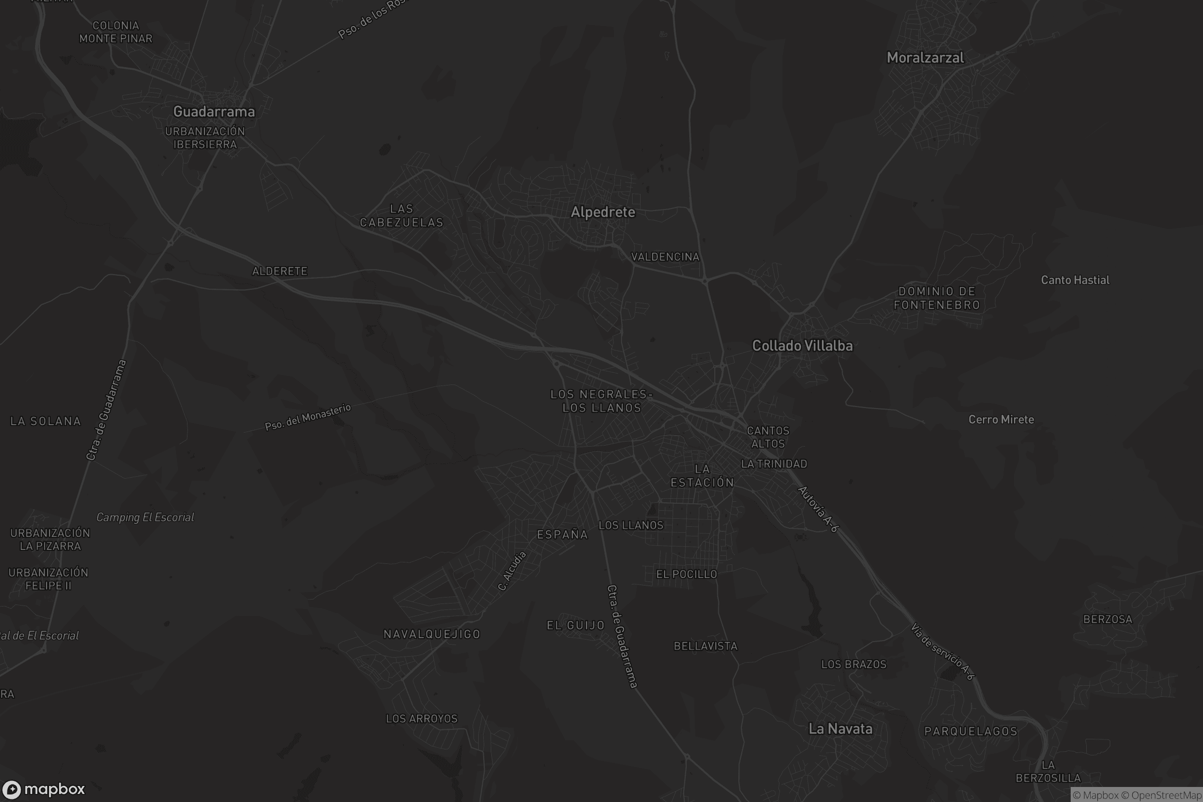 Mapa de Los Negrales-Los Llanos