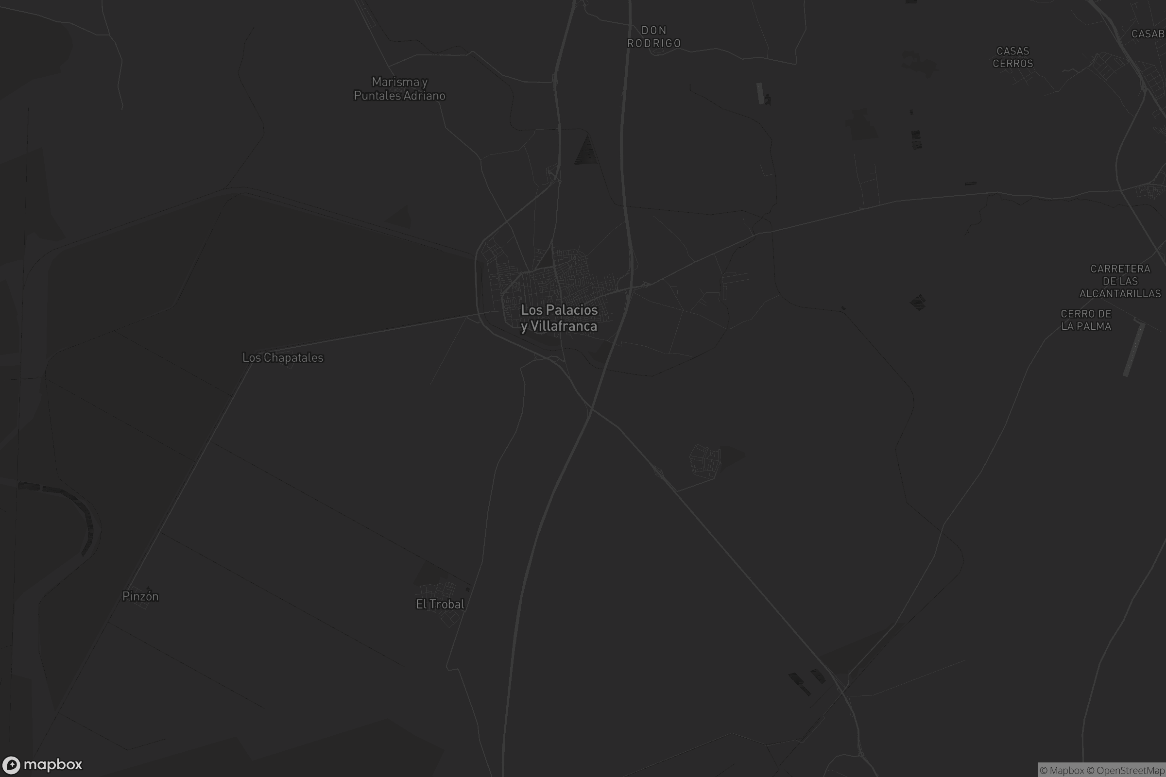 Mapa de Los Palacios y Villafranca