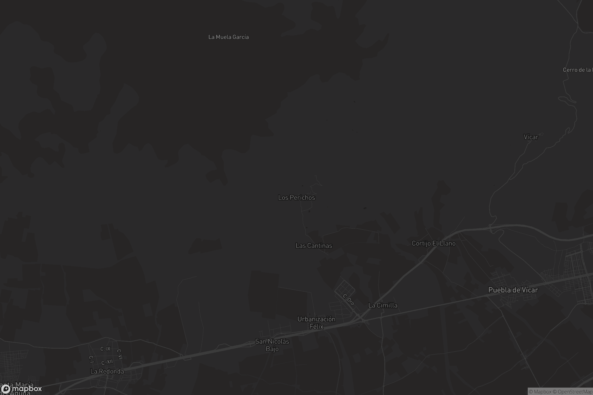 Mapa de Los Perichos (Puebla de Vicar)