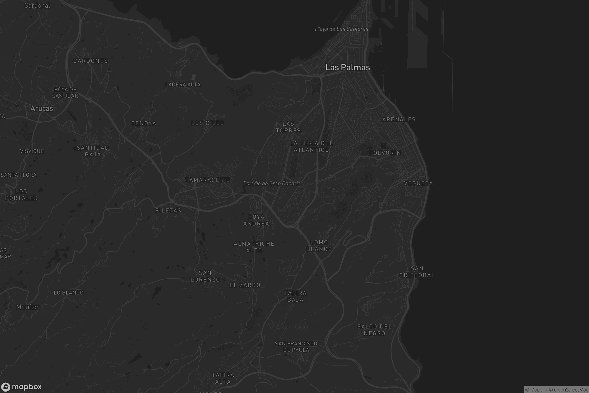 Mapa de Los Tarahales