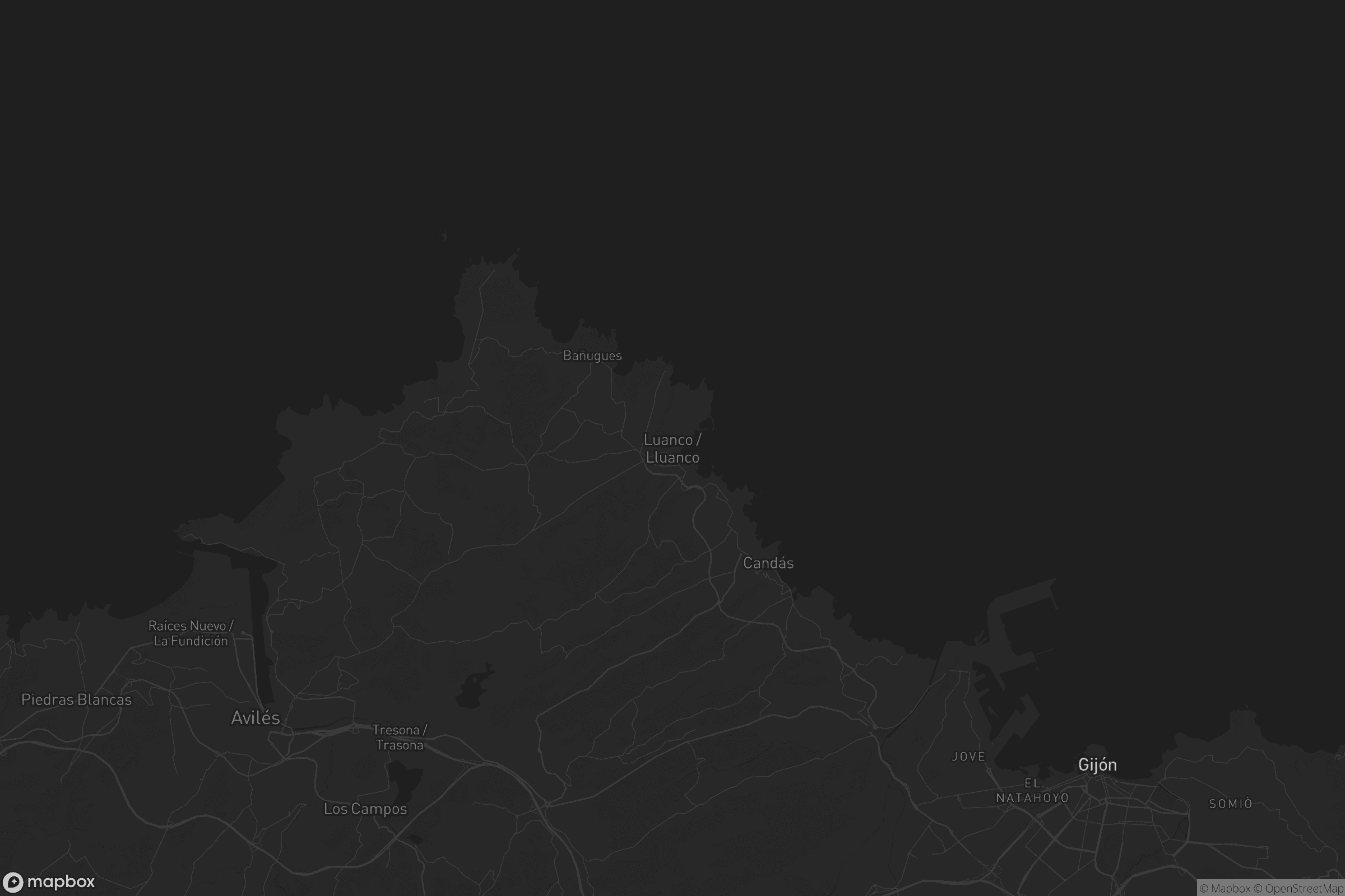 Mapa de Luanco / Lluanco