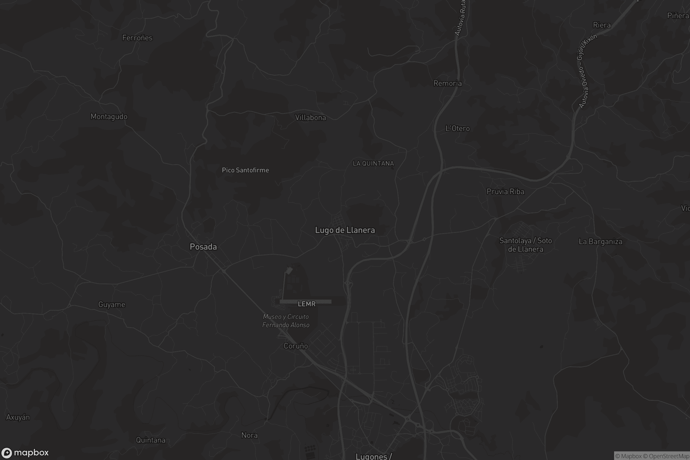 Mapa de Lugo de Llanera