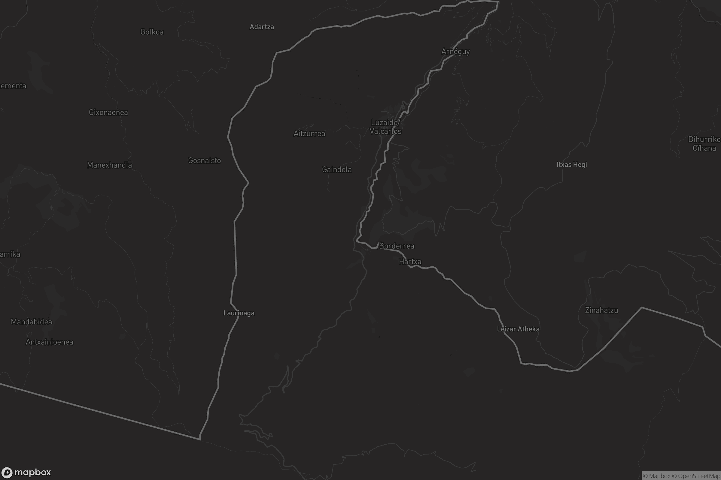 Mapa de Luzaide / Valcarlos