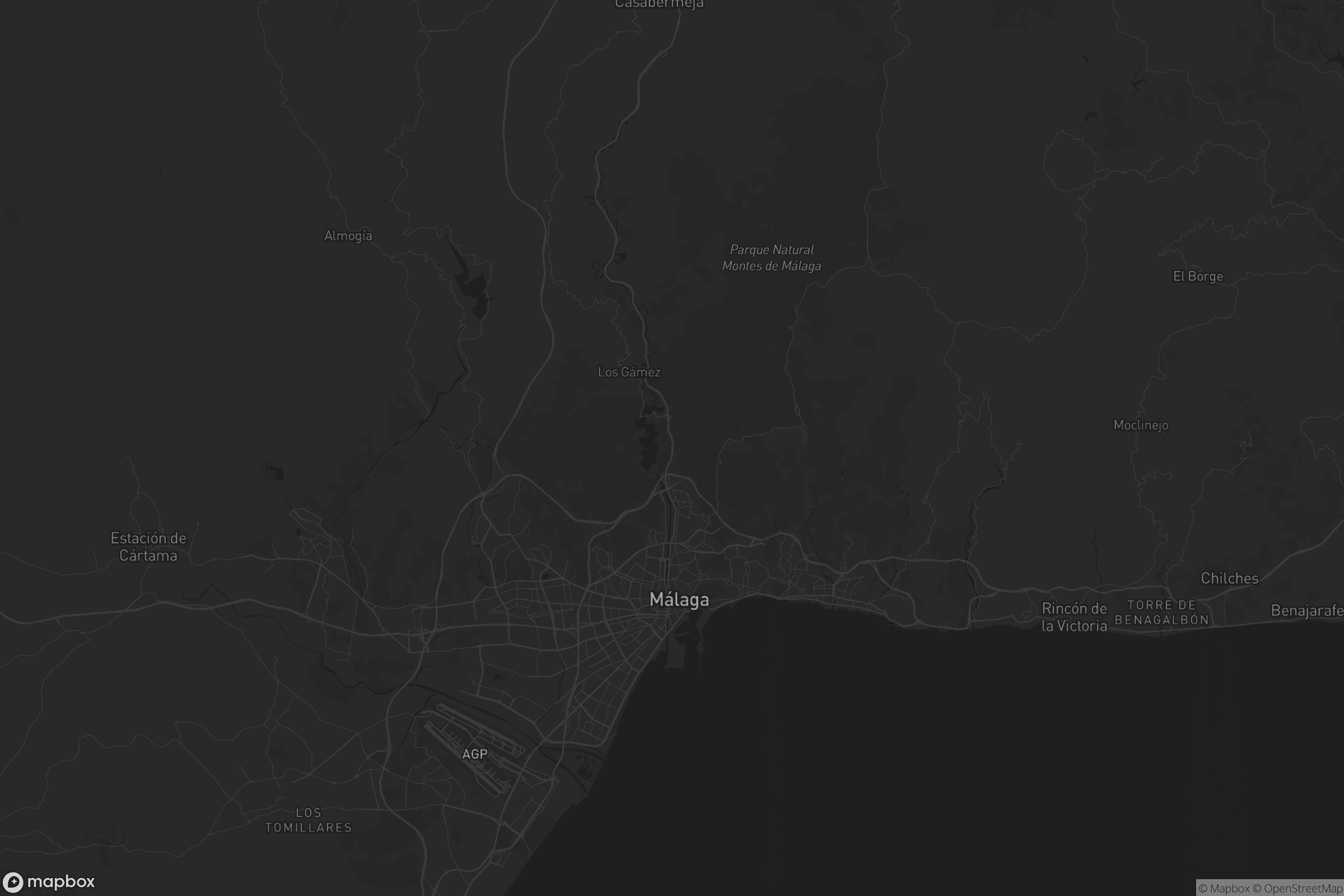 Mapa de Málaga-Costa del Sol