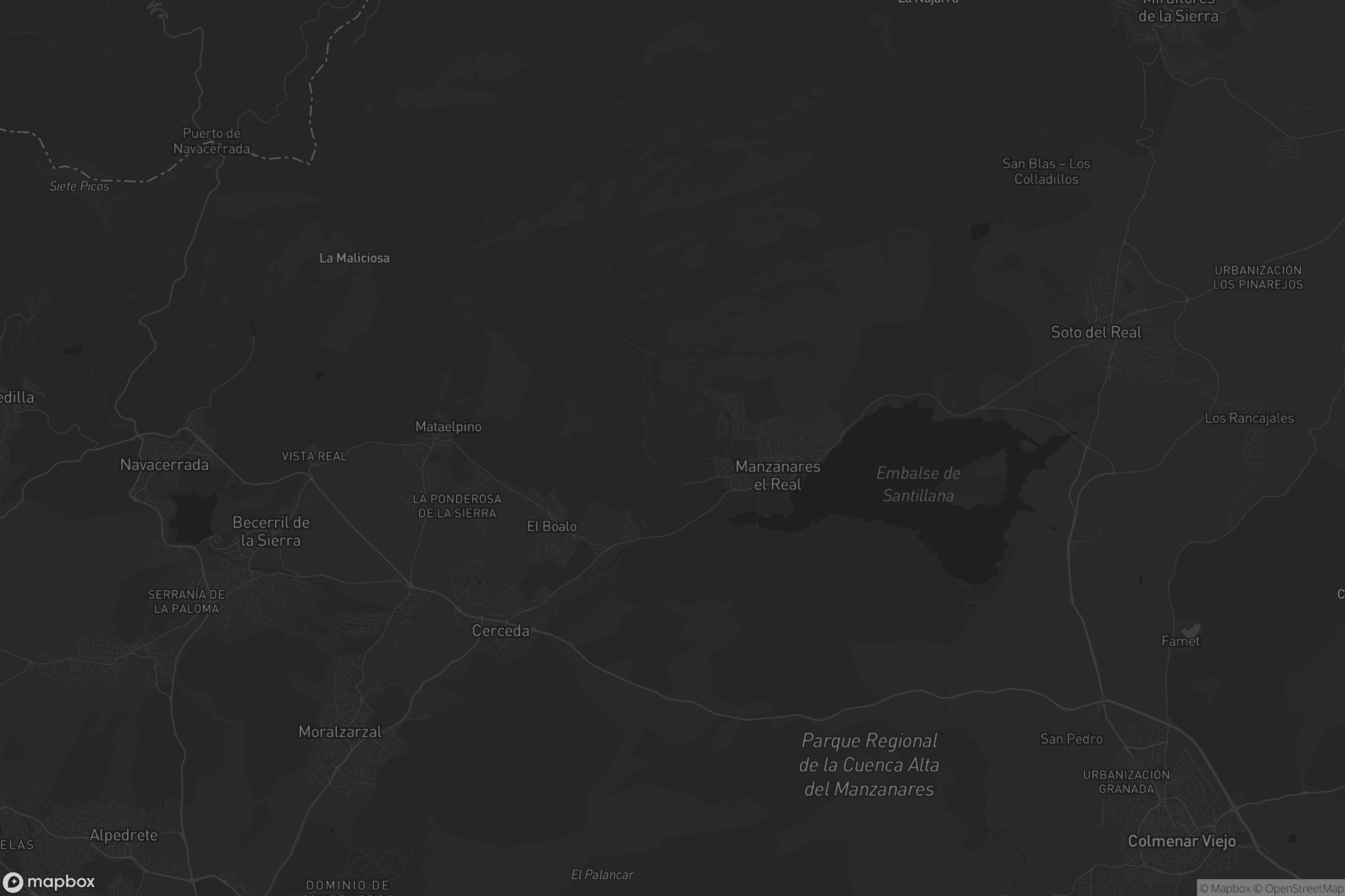 Mapa de Manzanares el Real