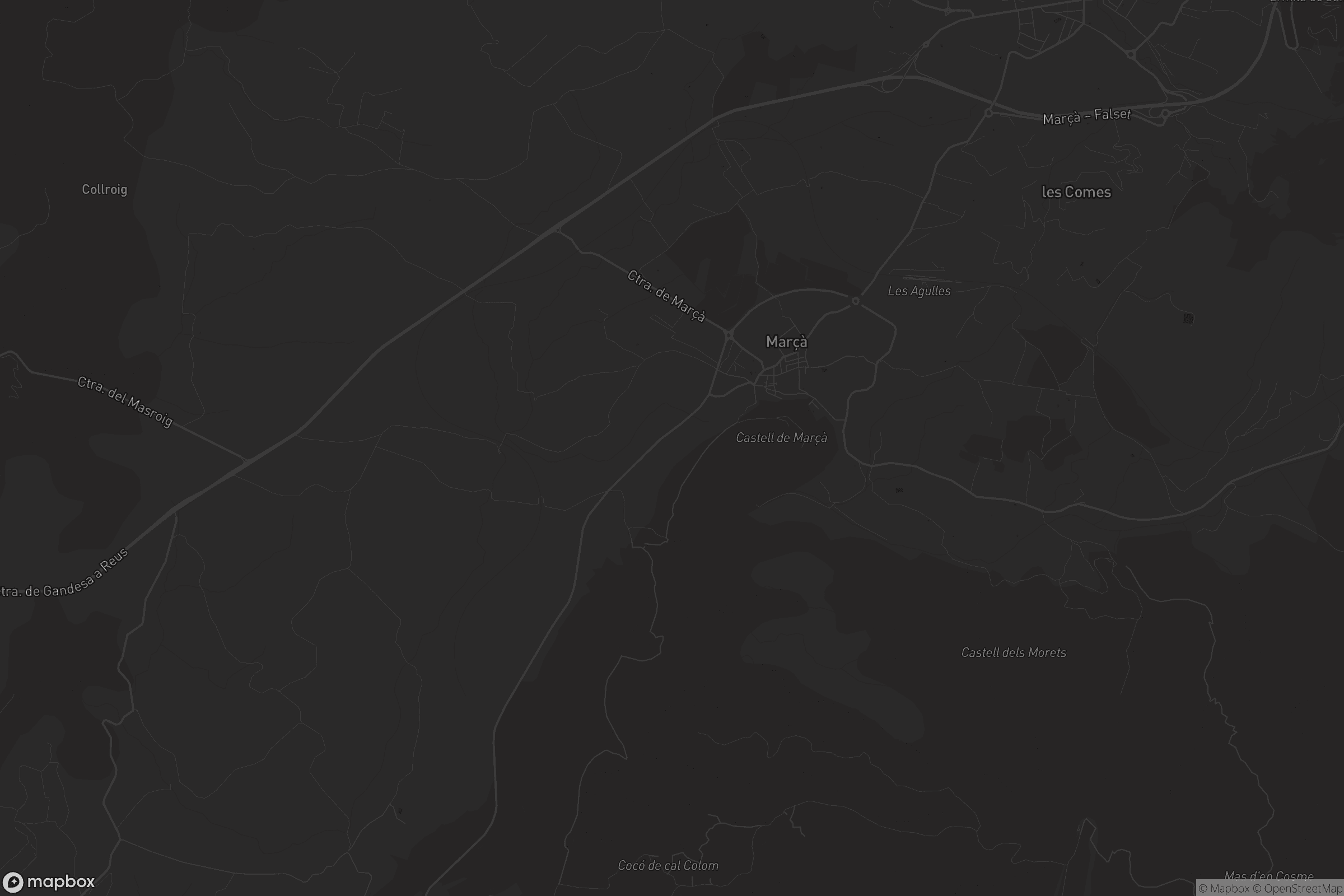 Mapa de Marçà