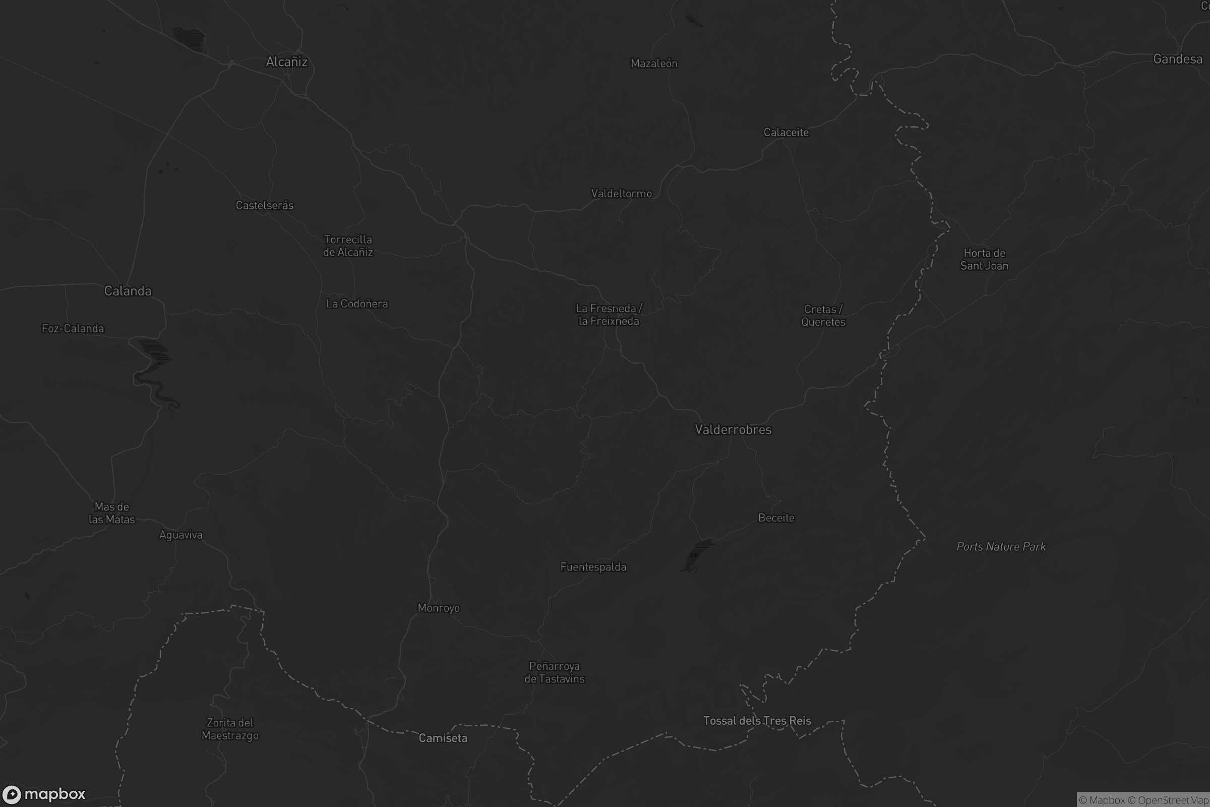 Mapa de Matarraña / Matarranya