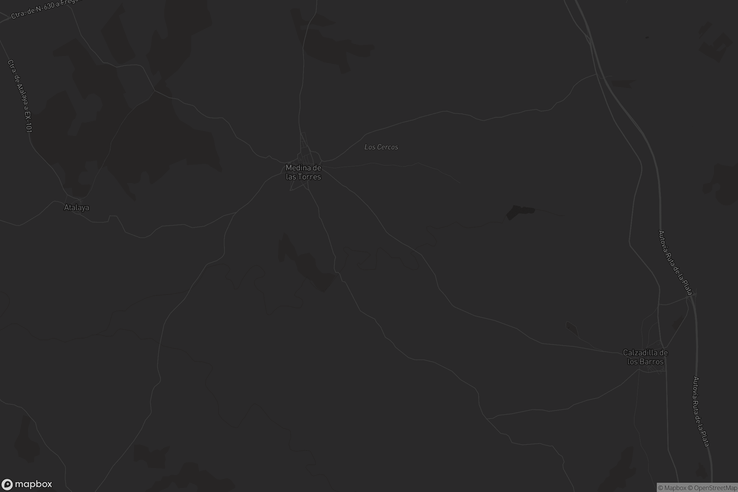 Mapa de Medina de las Torres