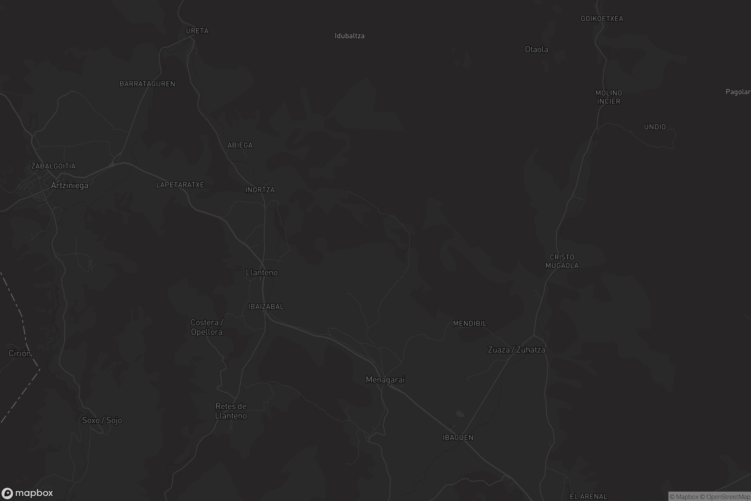 Mapa de Menegarai-Beotegi