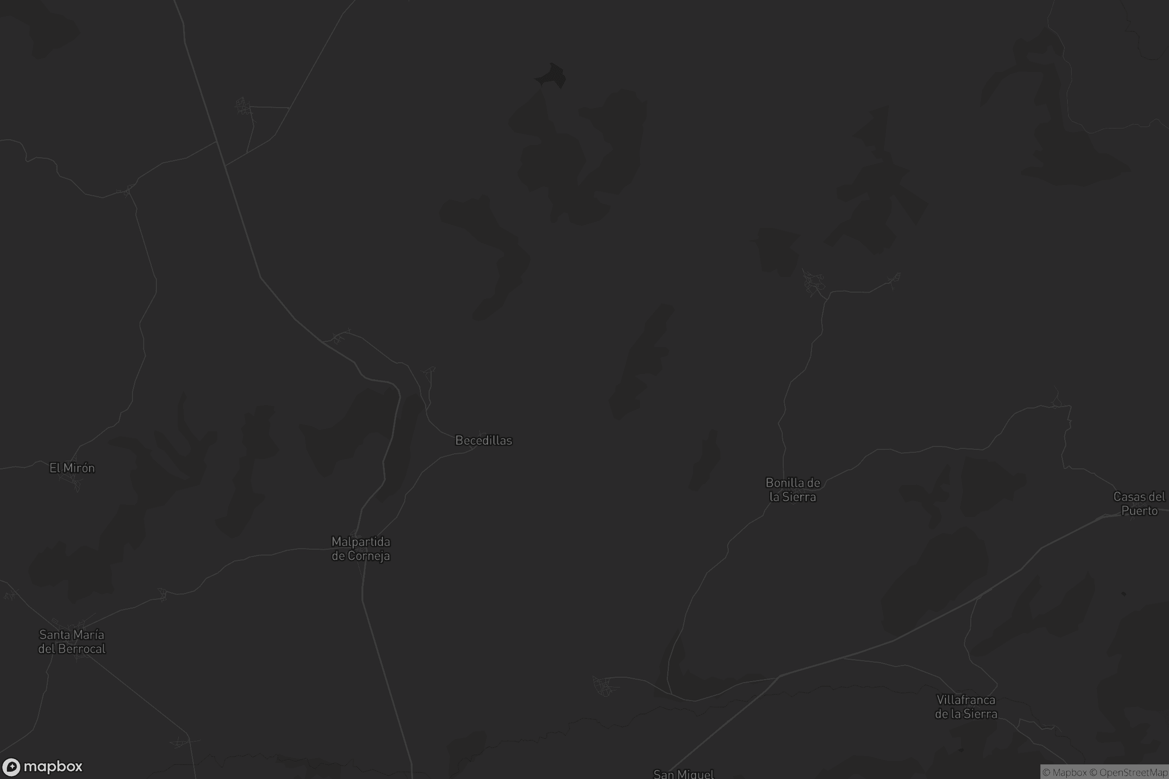 Mapa de Mesegar de Corneja