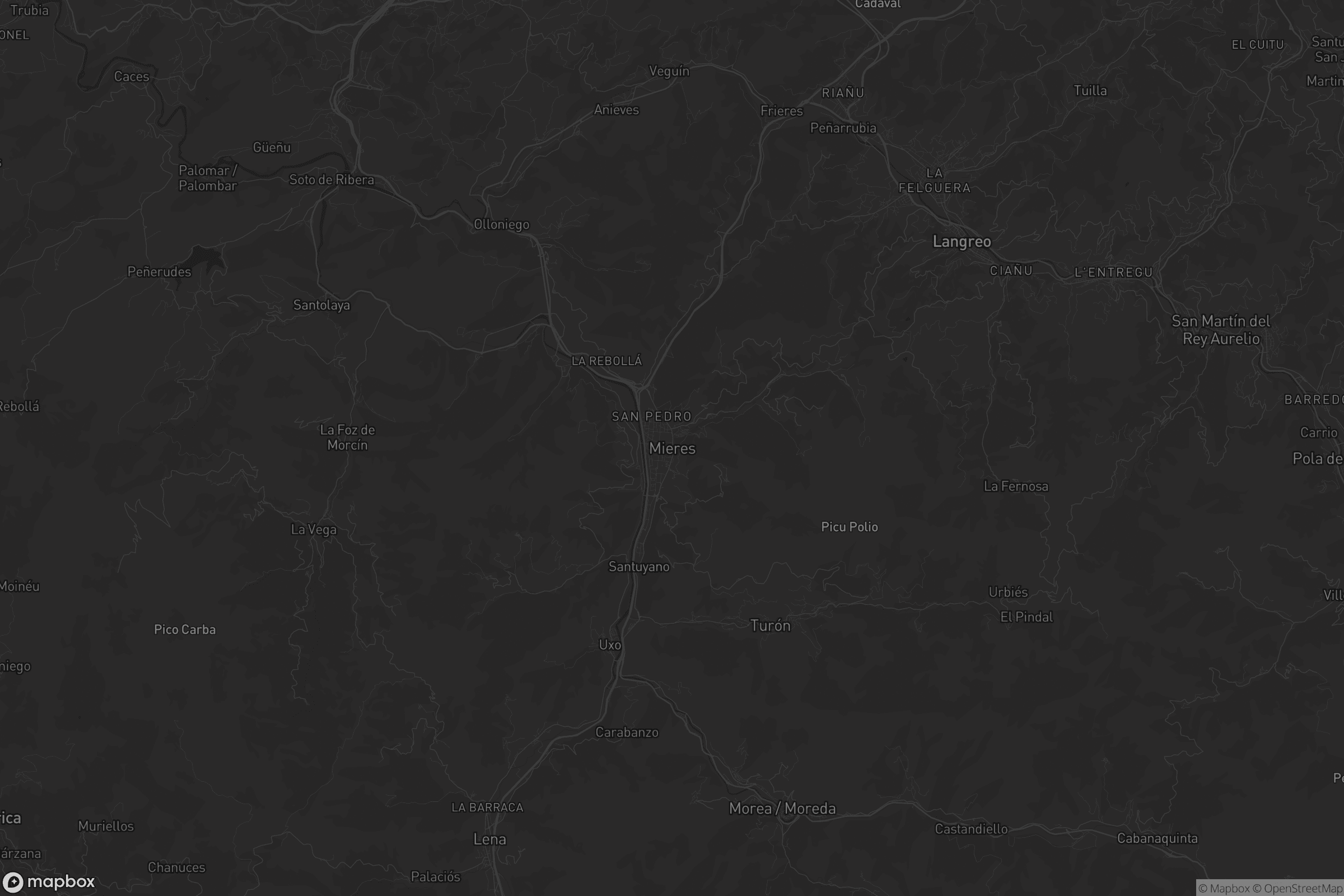 Mapa de Mieres del Camín