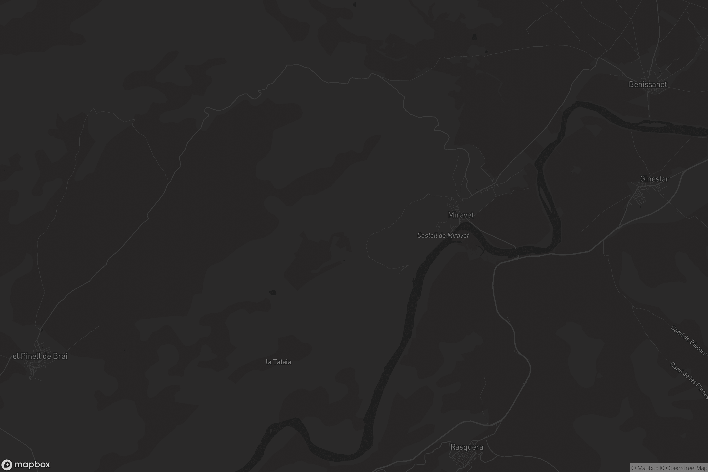 Mapa de Miravet