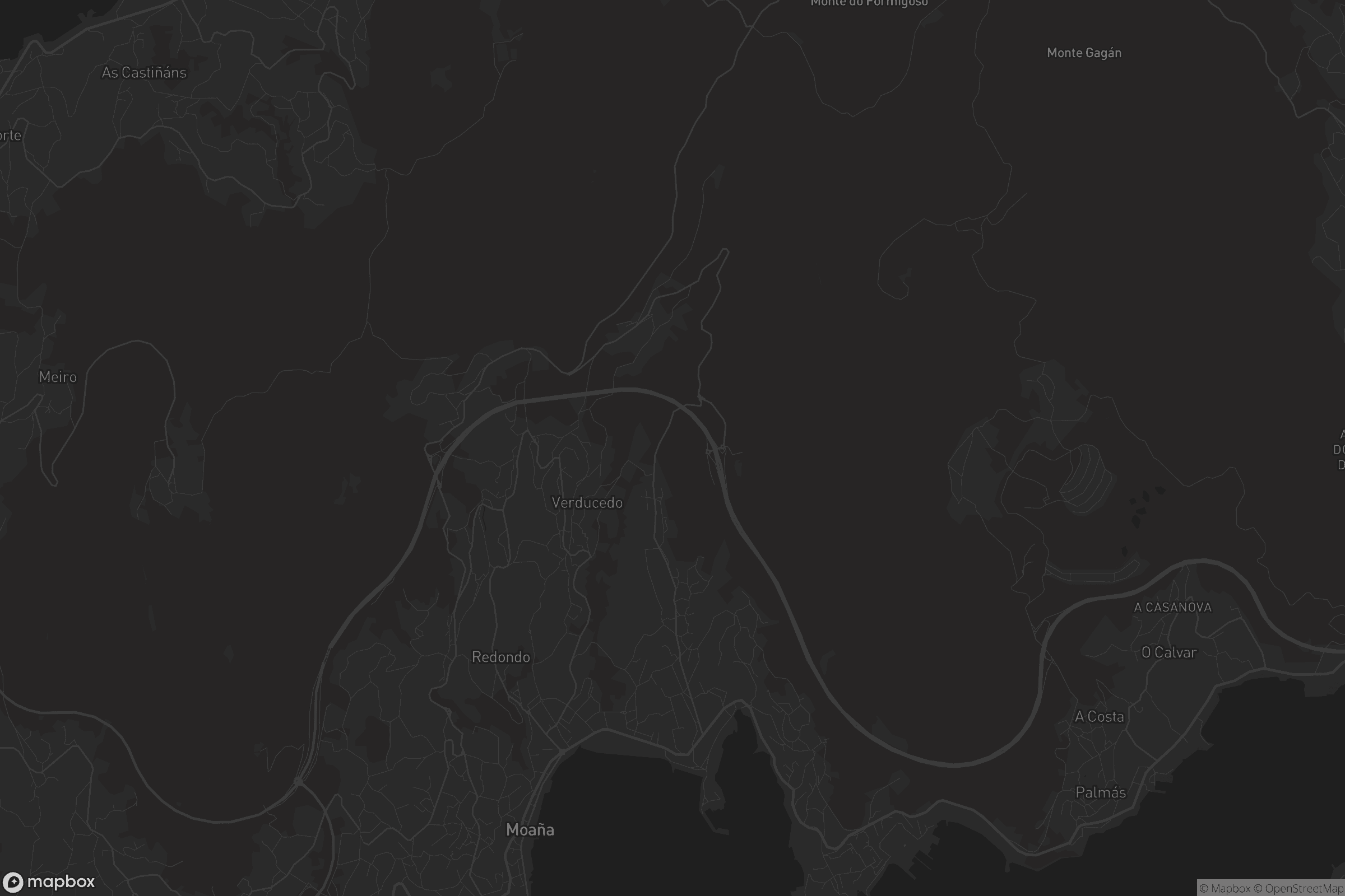 Mapa de Moaña