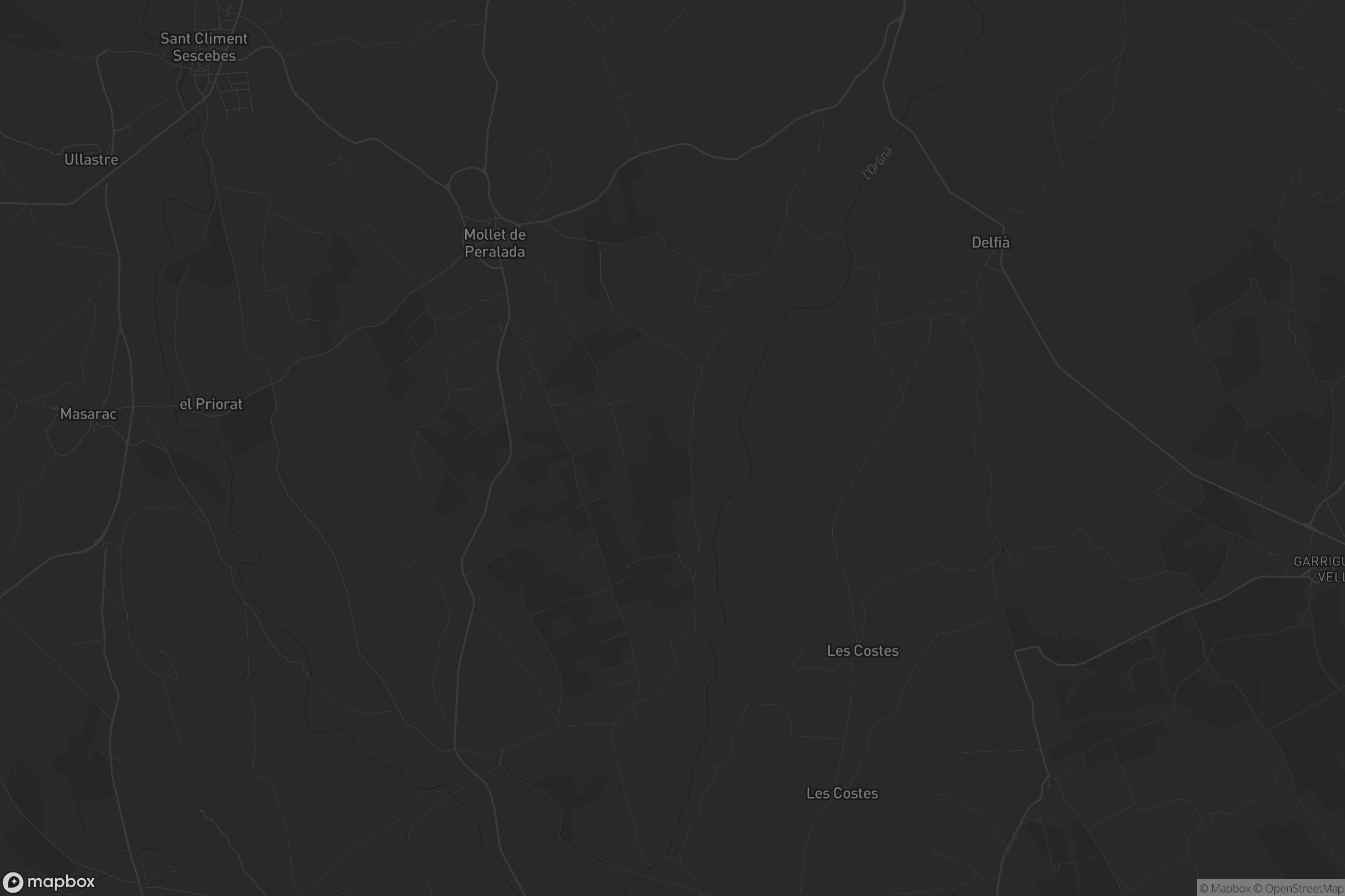 Mapa de Mollet de Peralada