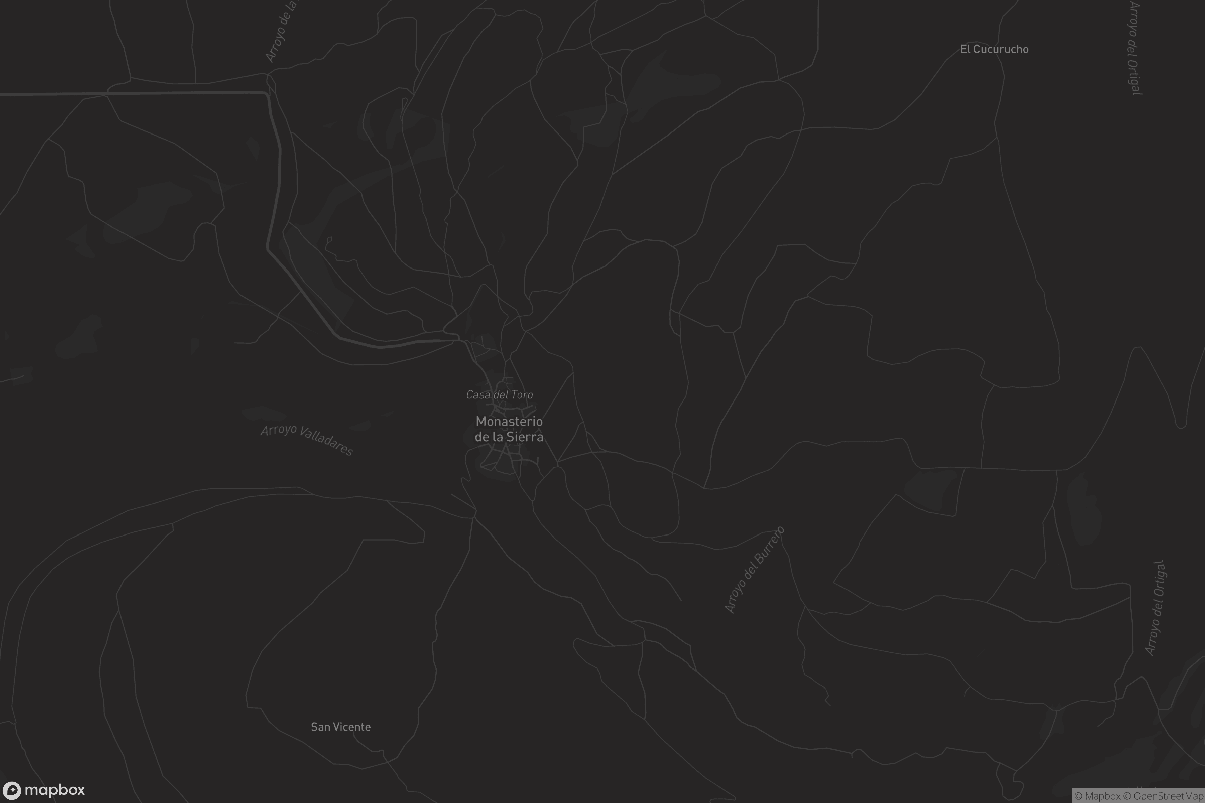 Mapa de Monasterio de la Sierra