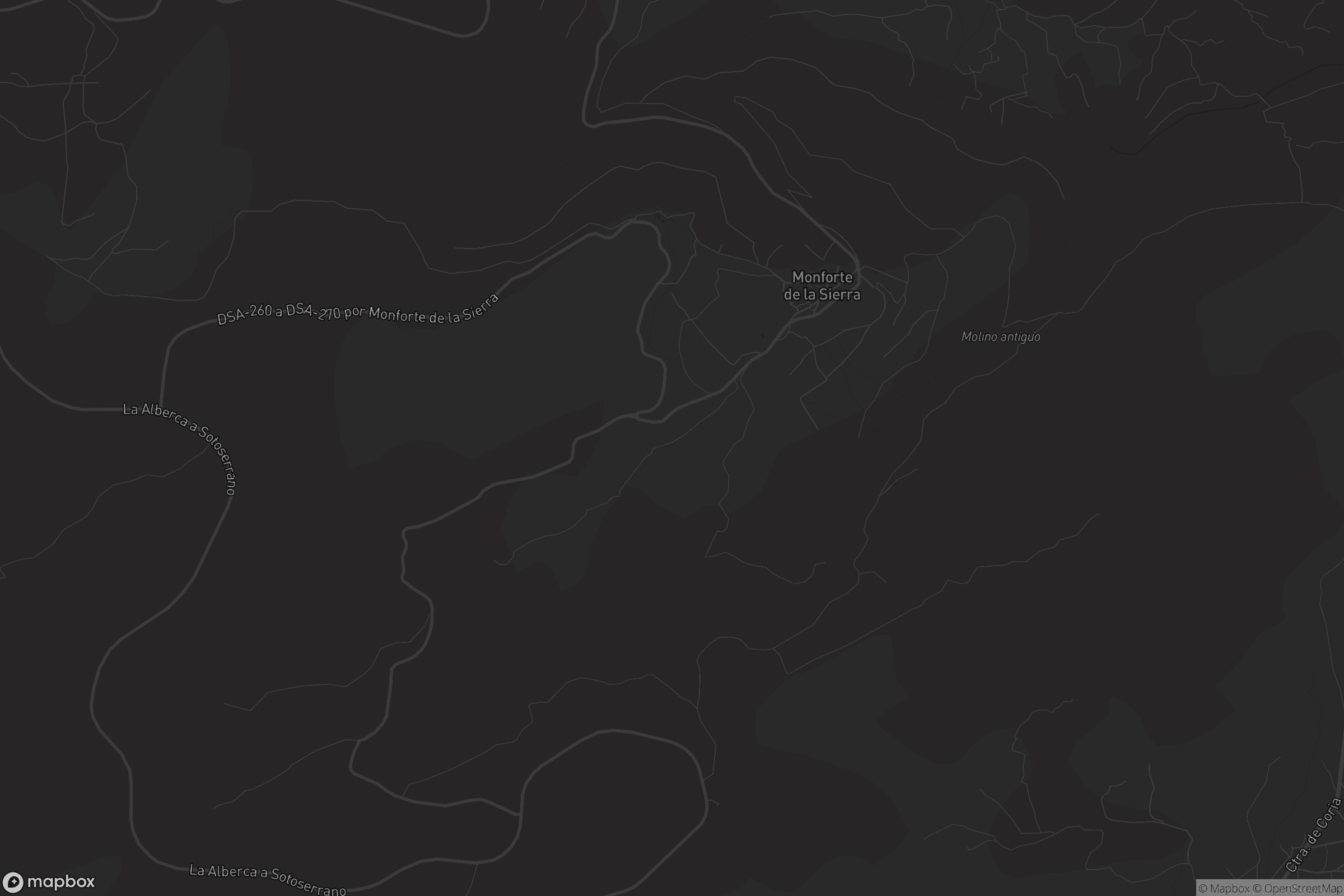 Mapa de Monforte de la Sierra