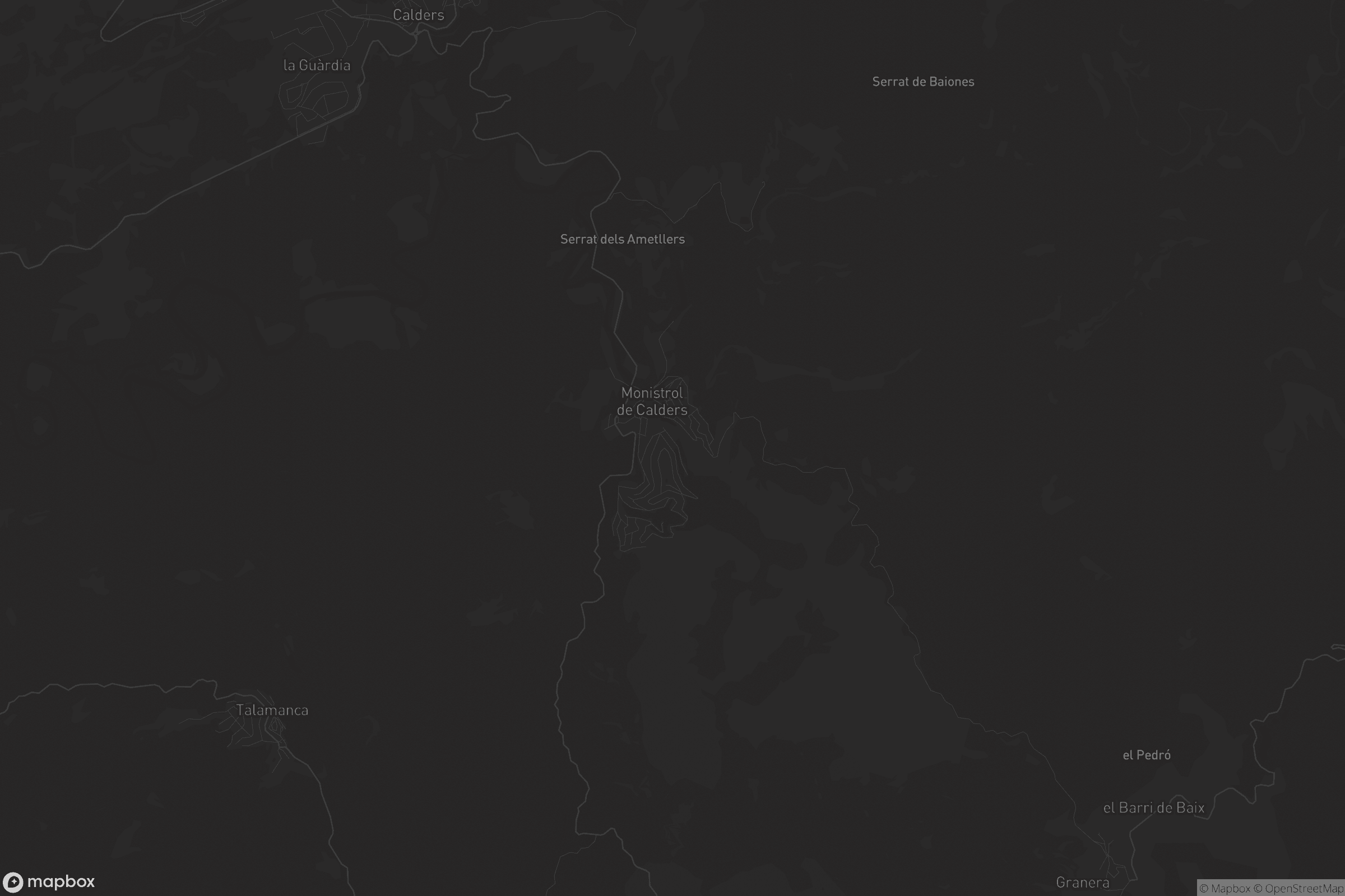 Mapa de Monistrol de Calders