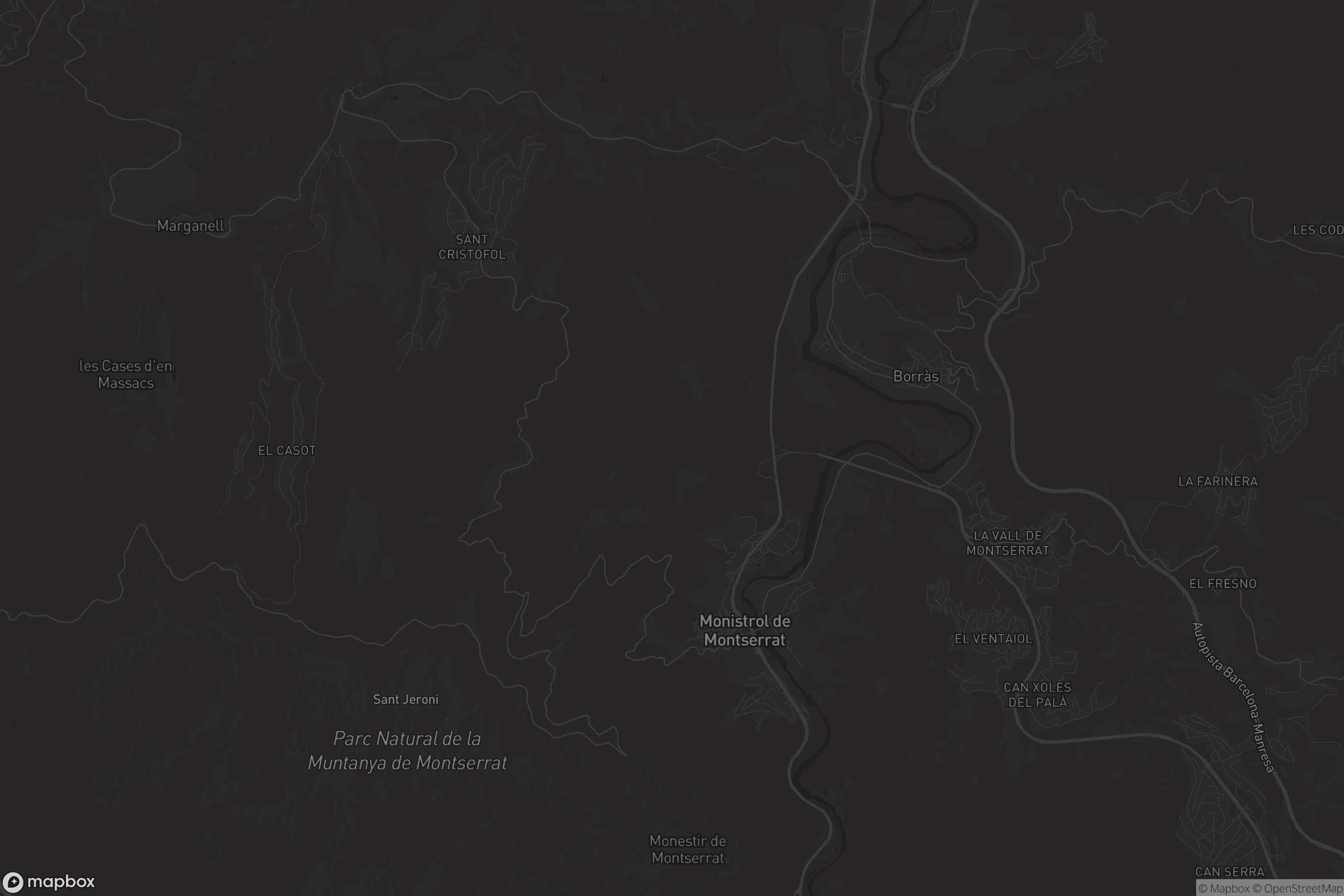 Mapa de Monistrol de Montserrat