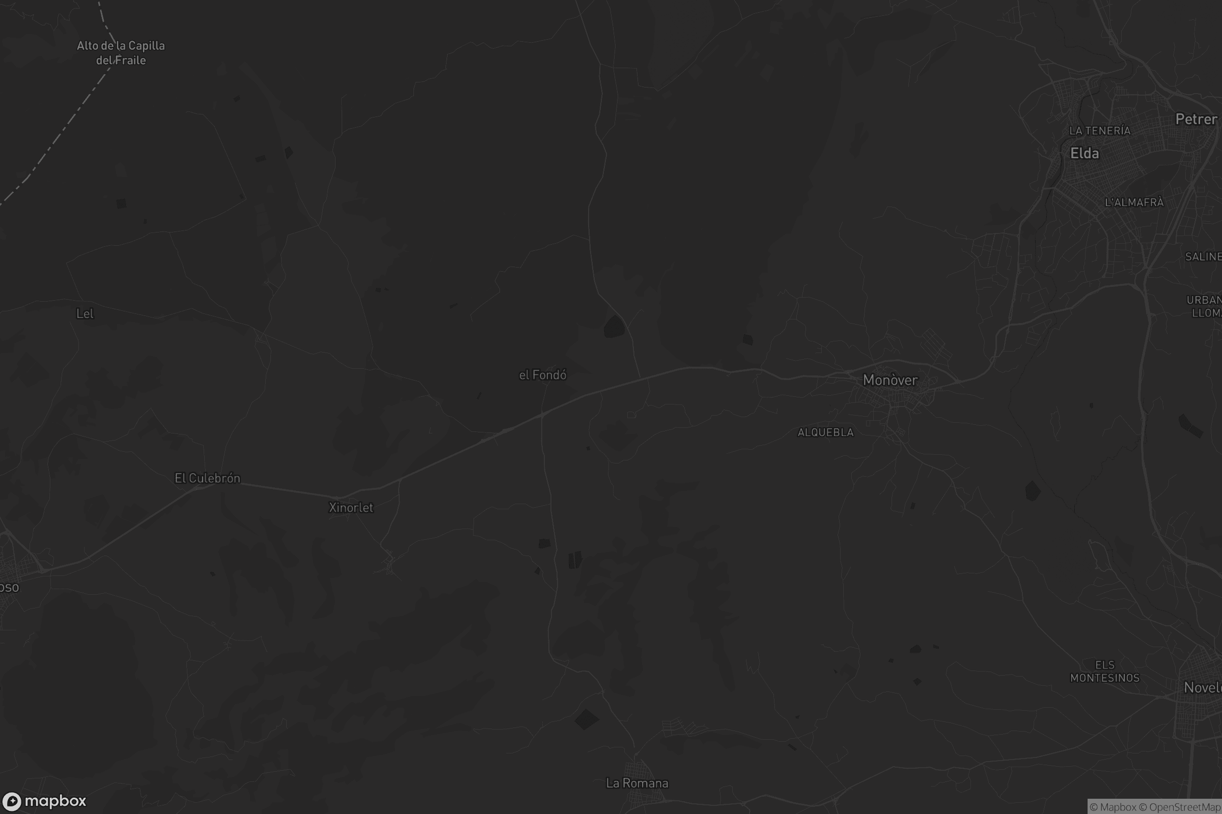 Mapa de Monòver / Monóvar