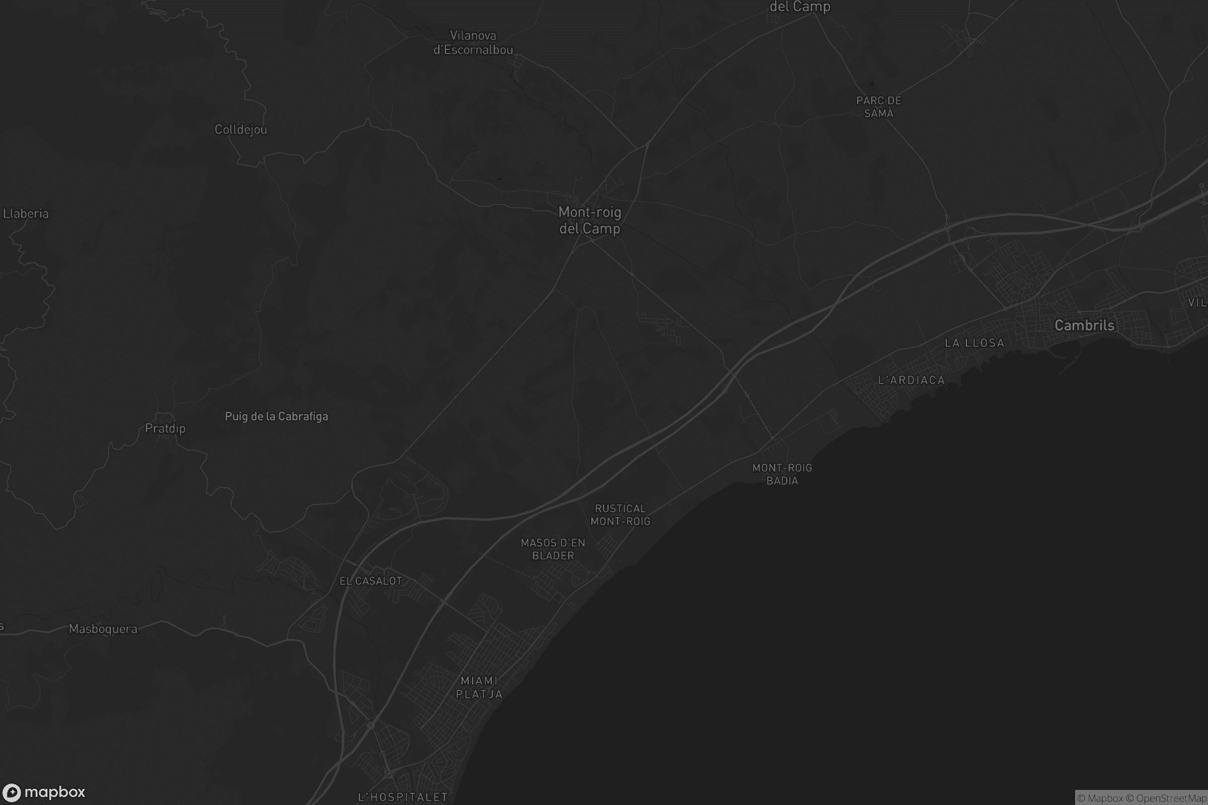 Mapa de Mont-roig del Camp