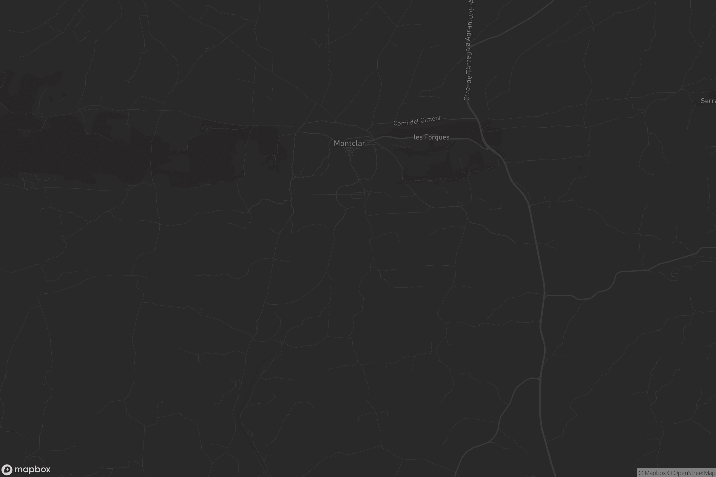 Mapa de Montclar d'Urgell