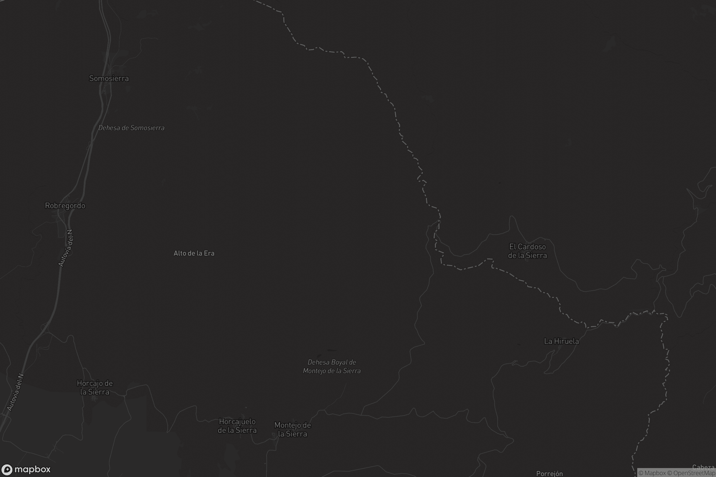 Mapa de Montejo de la Sierra