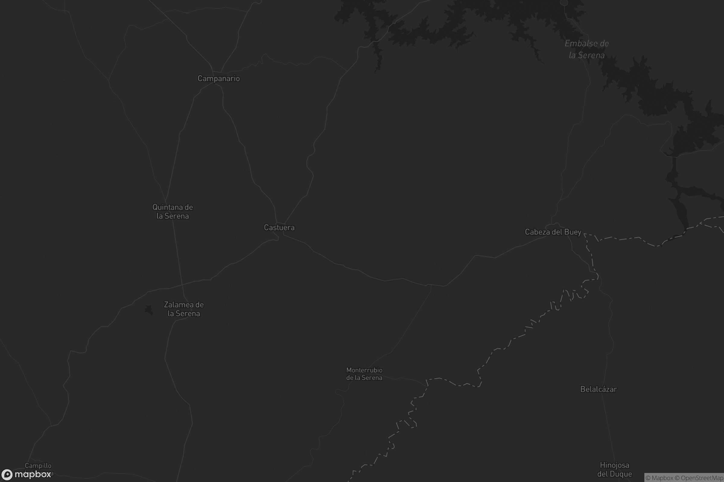 Mapa de Monterrubio de la Serena